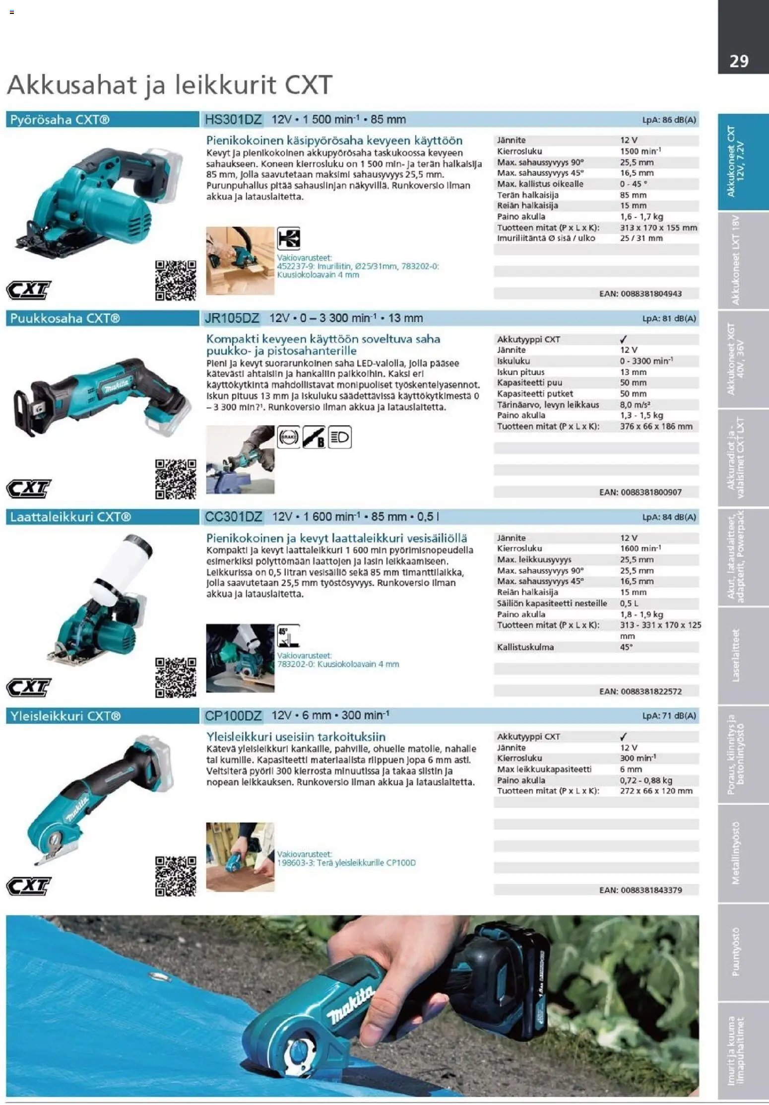 Makita - Tuoteluettelo 2026