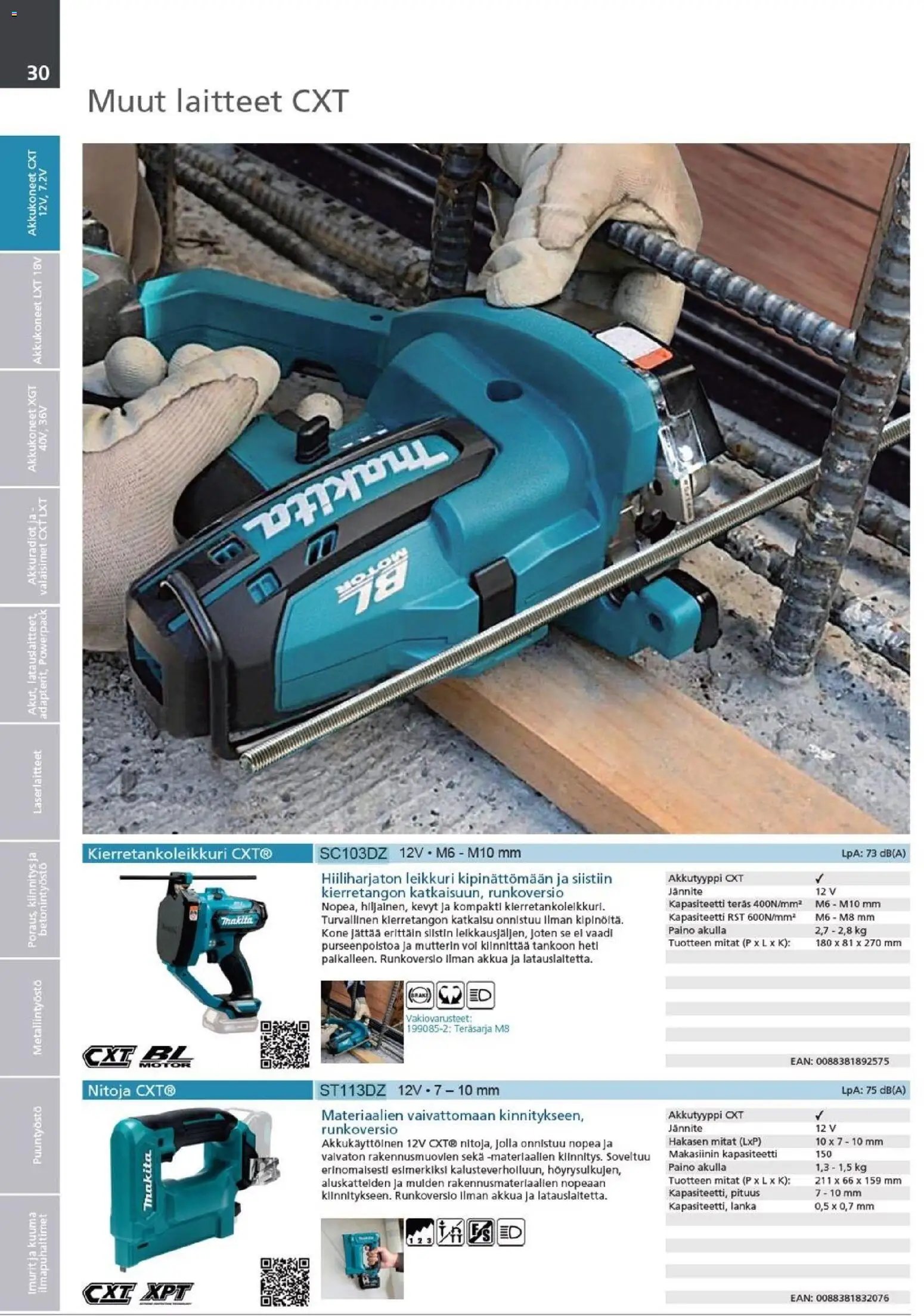 Makita - Tuoteluettelo 2026