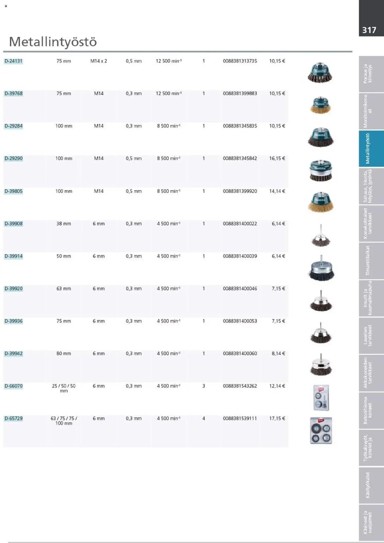 Makita - Tuoteluettelo 2026