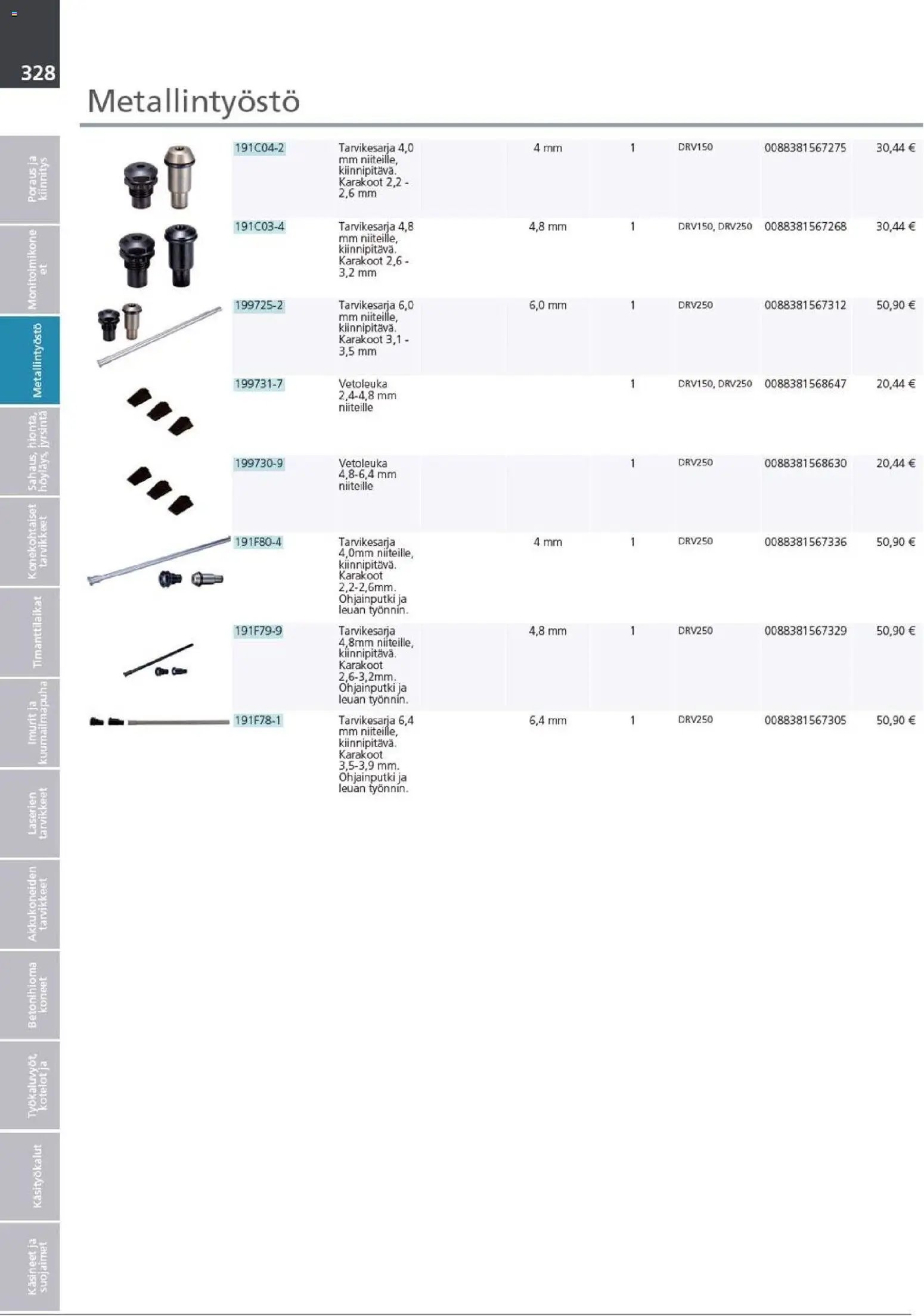 Makita - Tuoteluettelo 2026