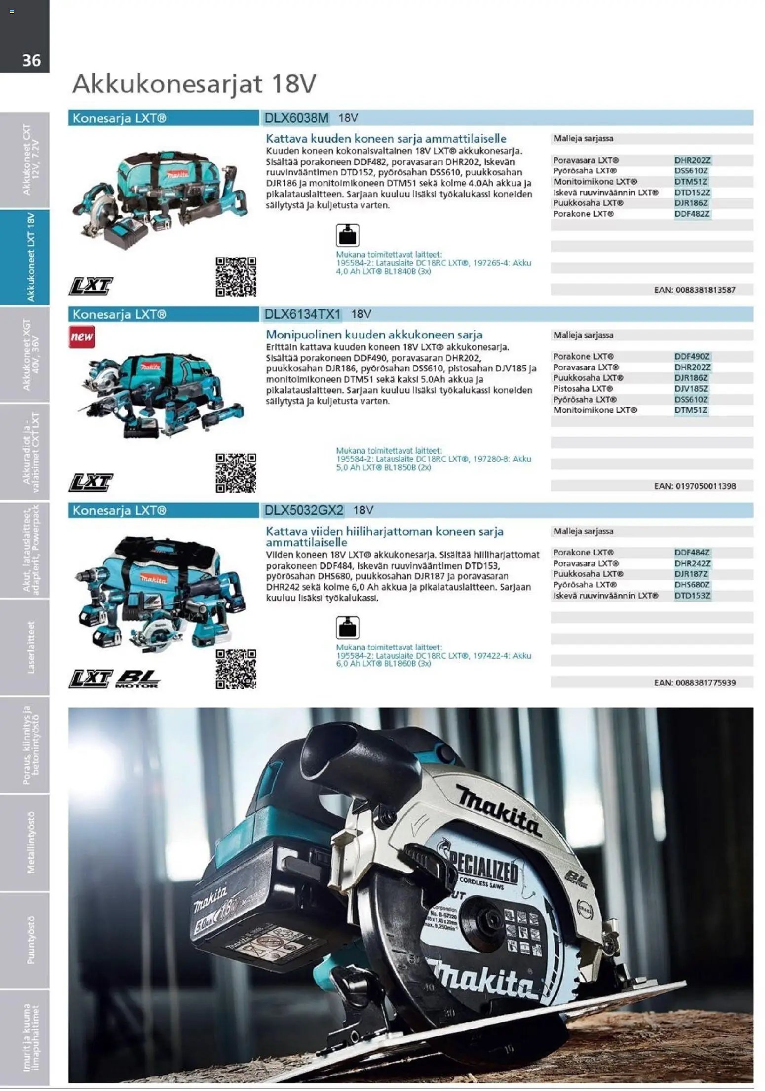 Makita - Tuoteluettelo 2026
