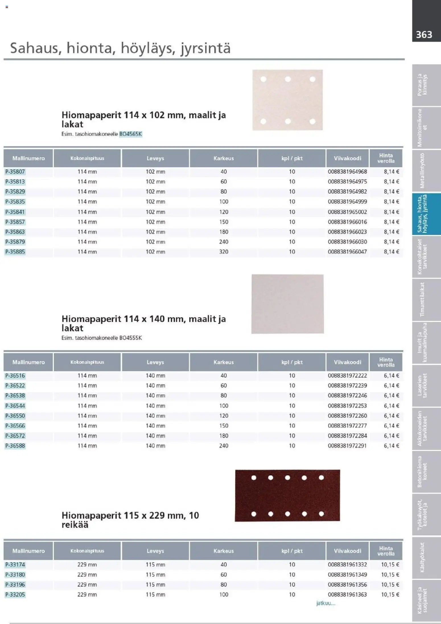 Makita - Tuoteluettelo 2026