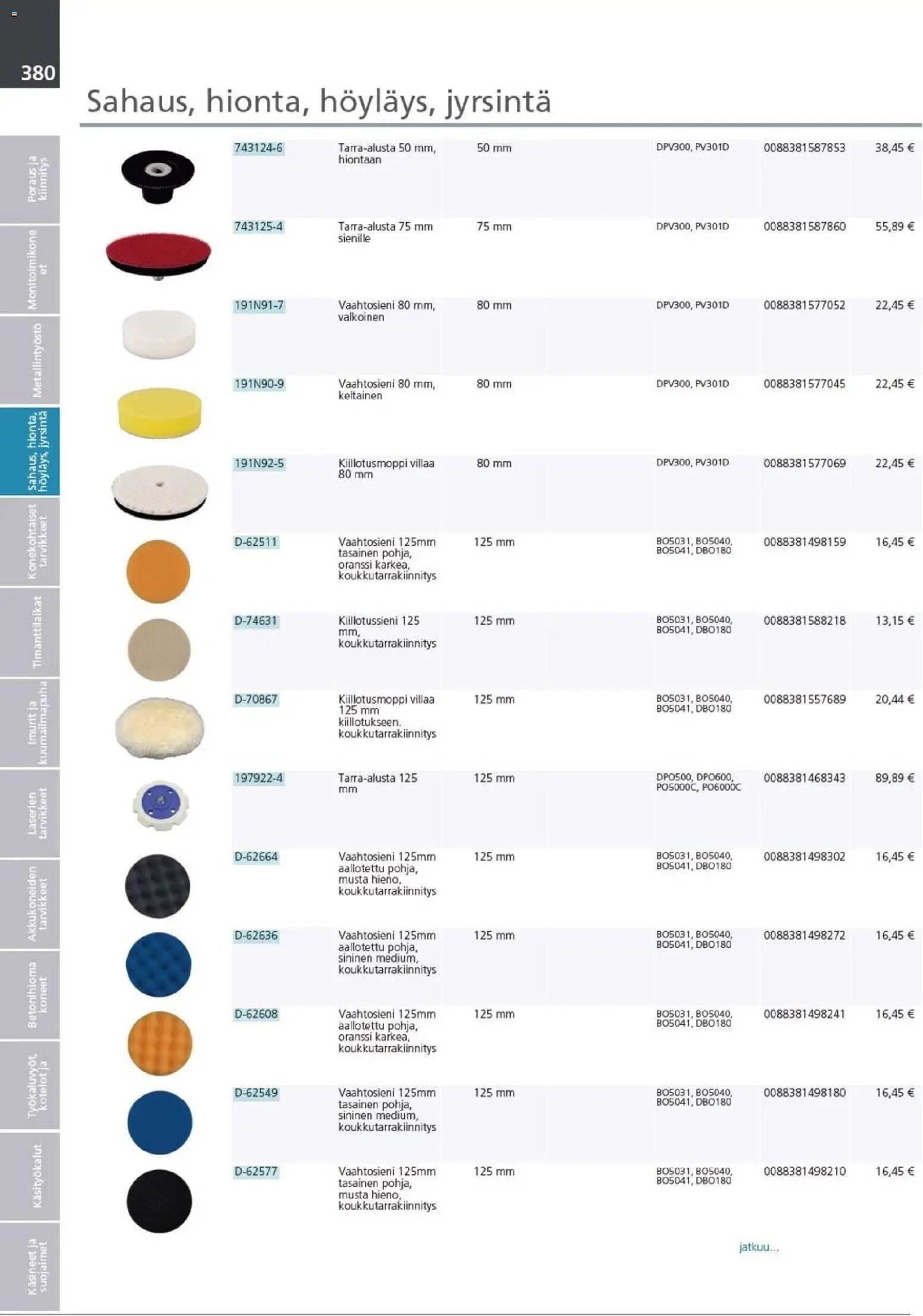 Makita - Tuoteluettelo 2026