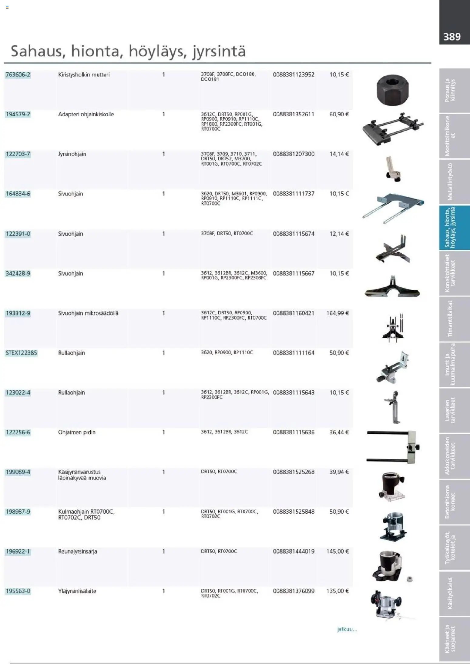 Makita - Tuoteluettelo 2026