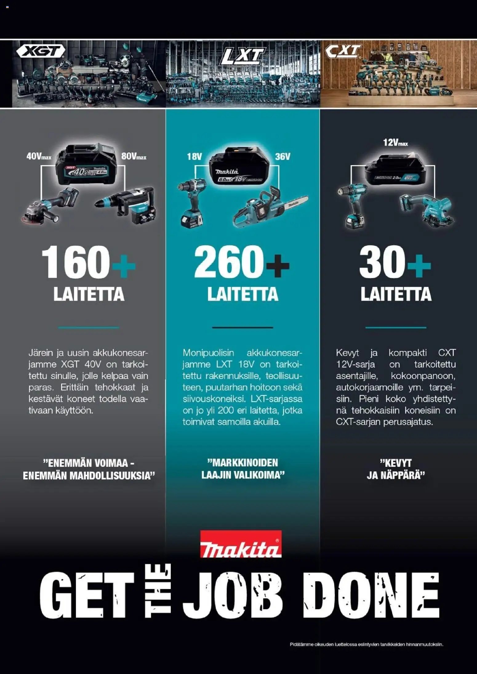 Makita - Tuoteluettelo 2026