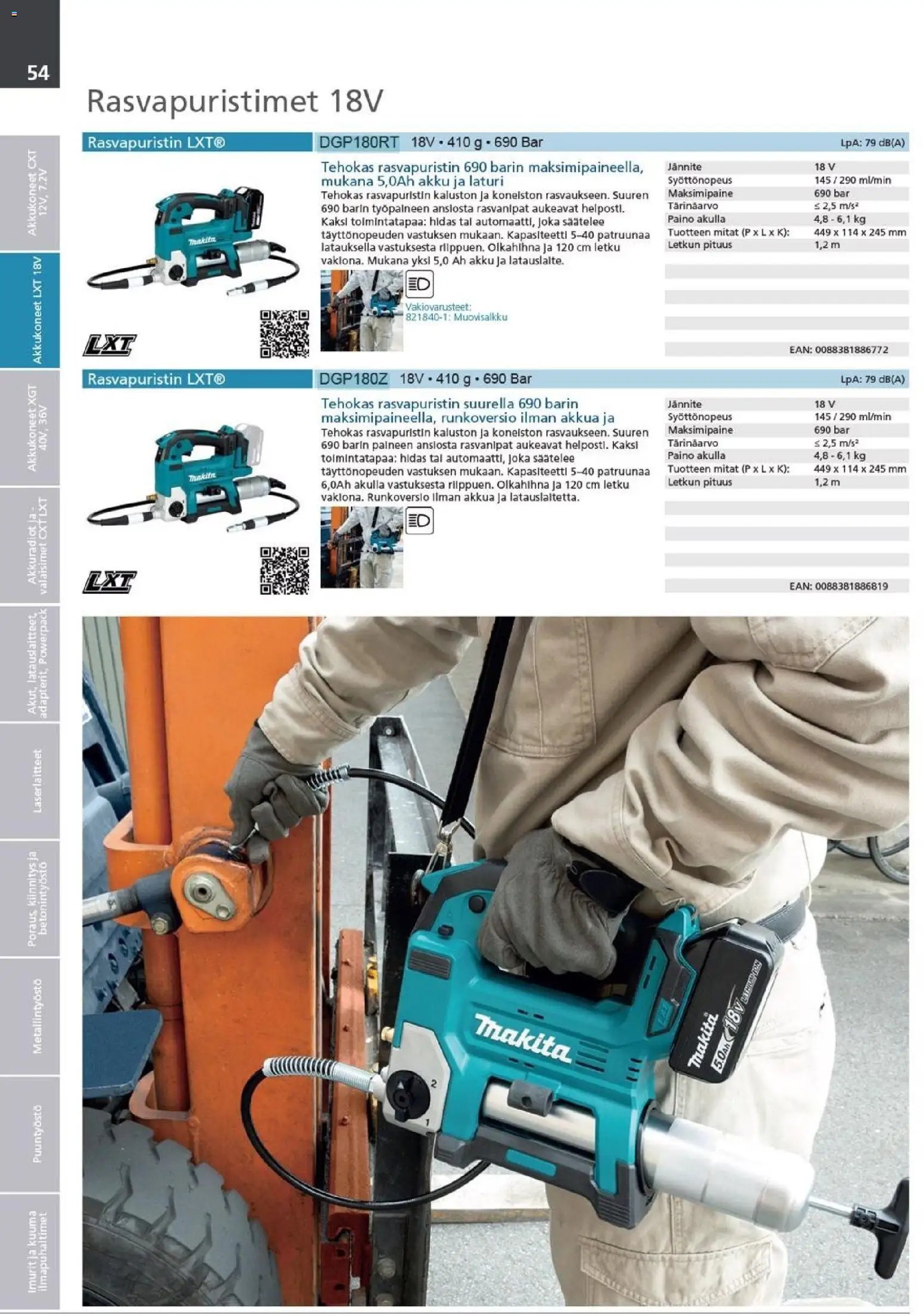 Makita - Tuoteluettelo 2026