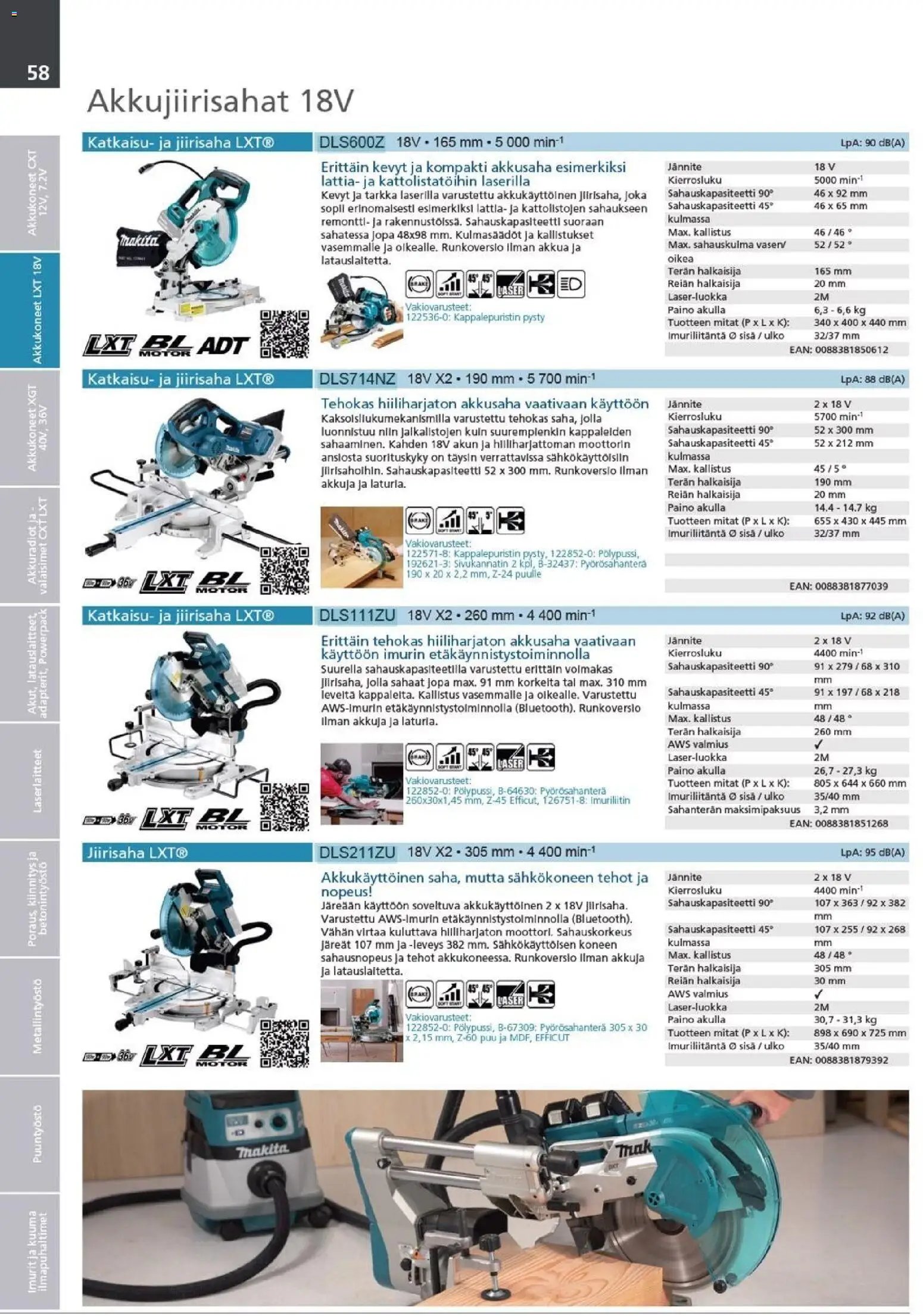 Makita - Tuoteluettelo 2026