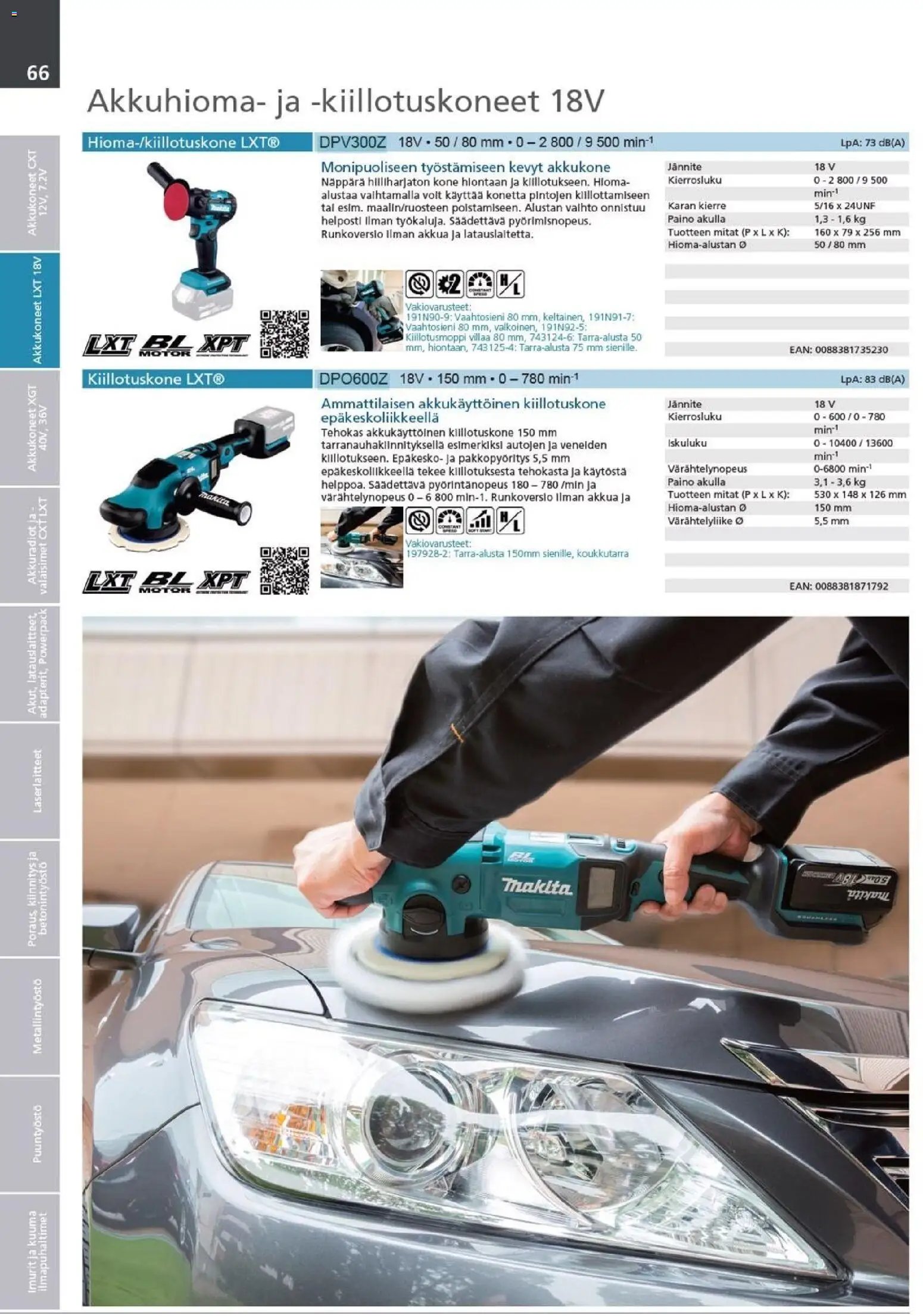 Makita - Tuoteluettelo 2026