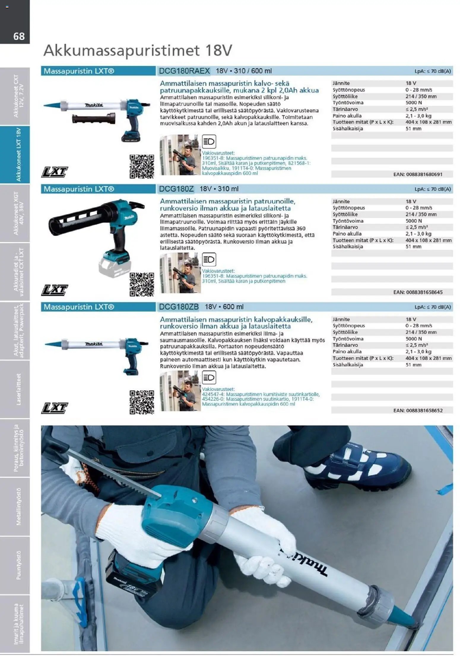 Makita - Tuoteluettelo 2026