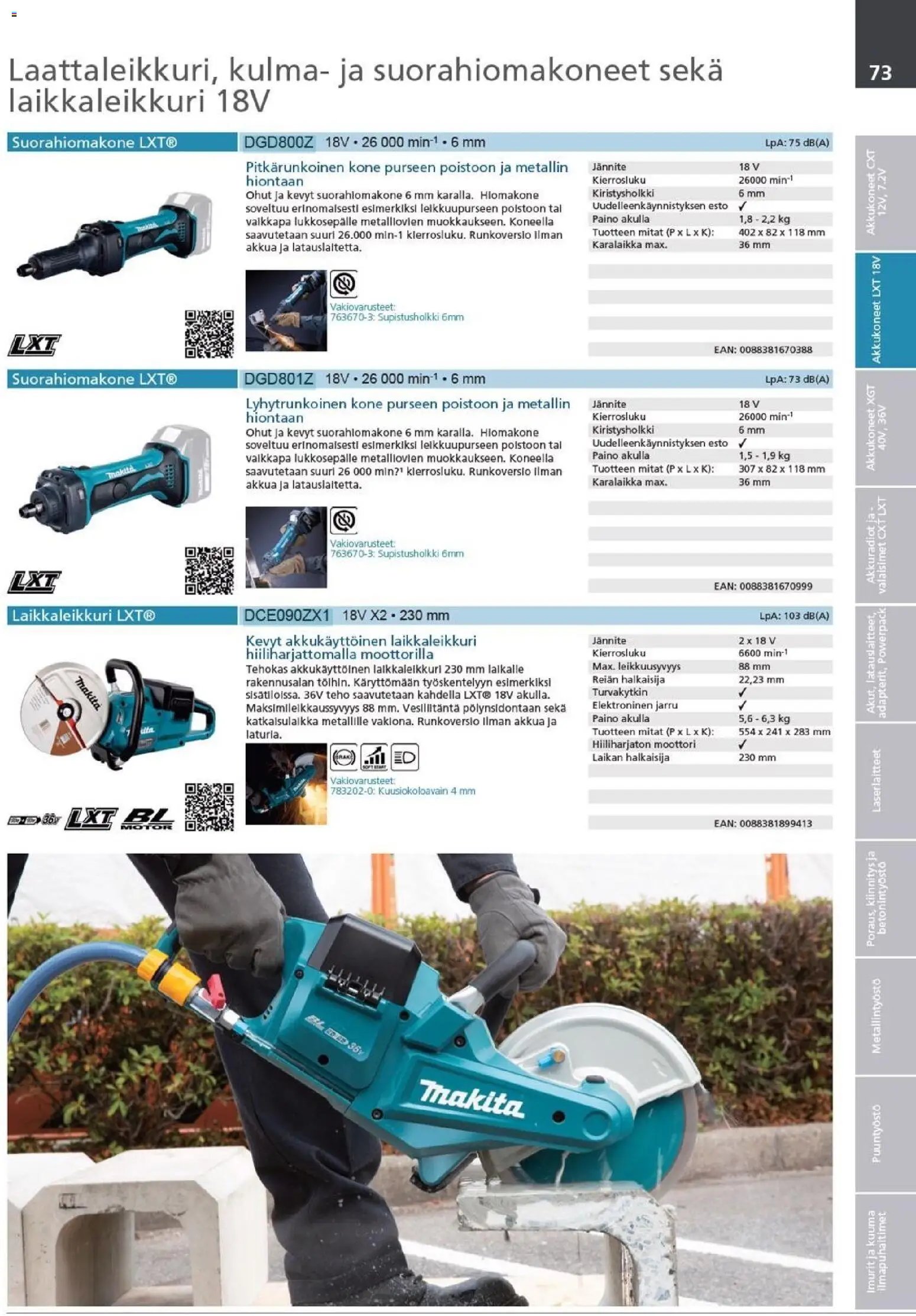 Makita - Tuoteluettelo 2026