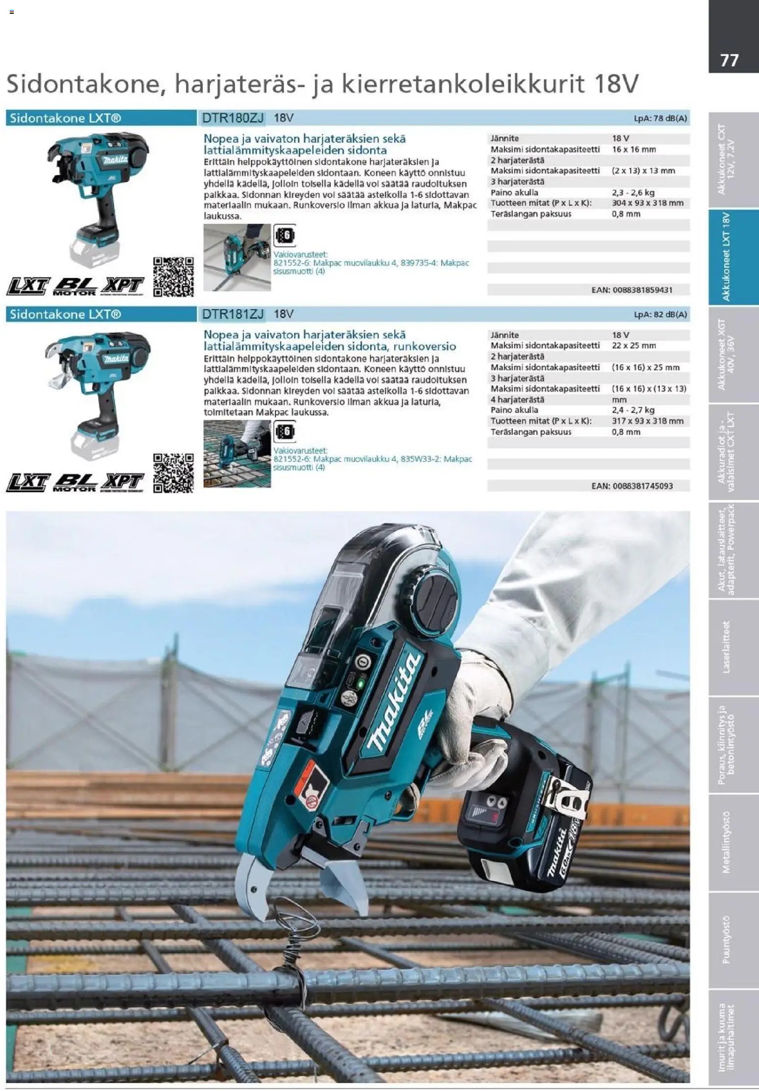 Makita - Tuoteluettelo 2026