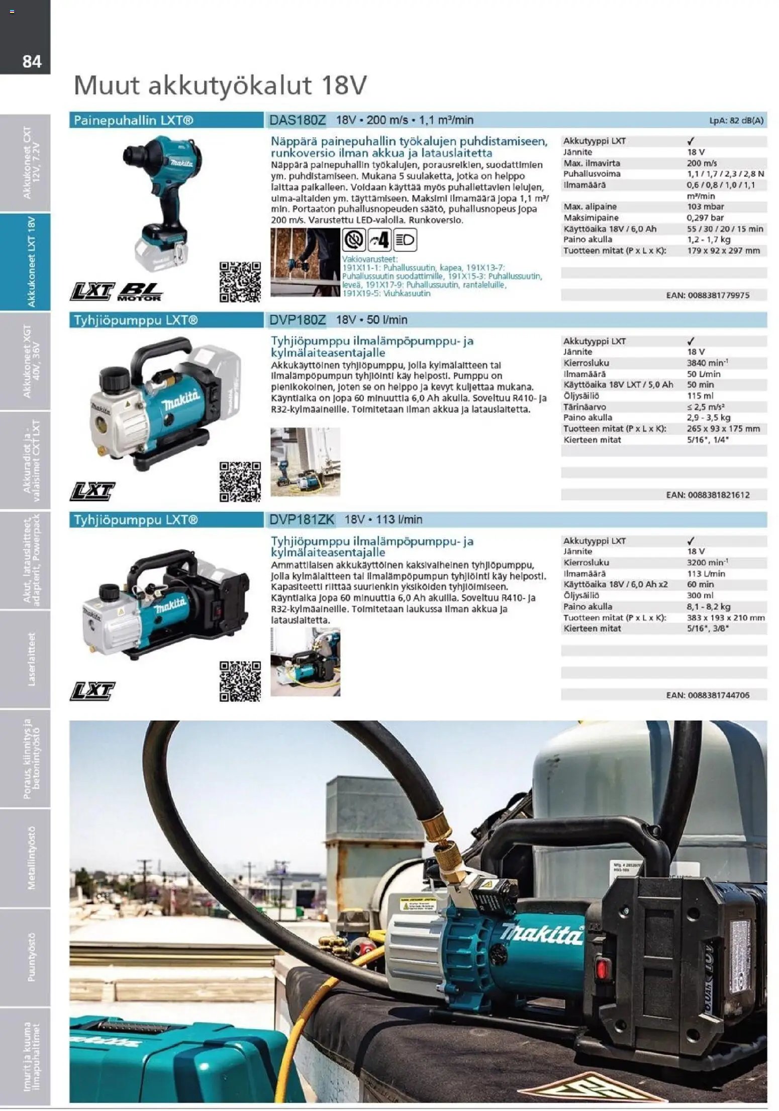 Makita - Tuoteluettelo 2026