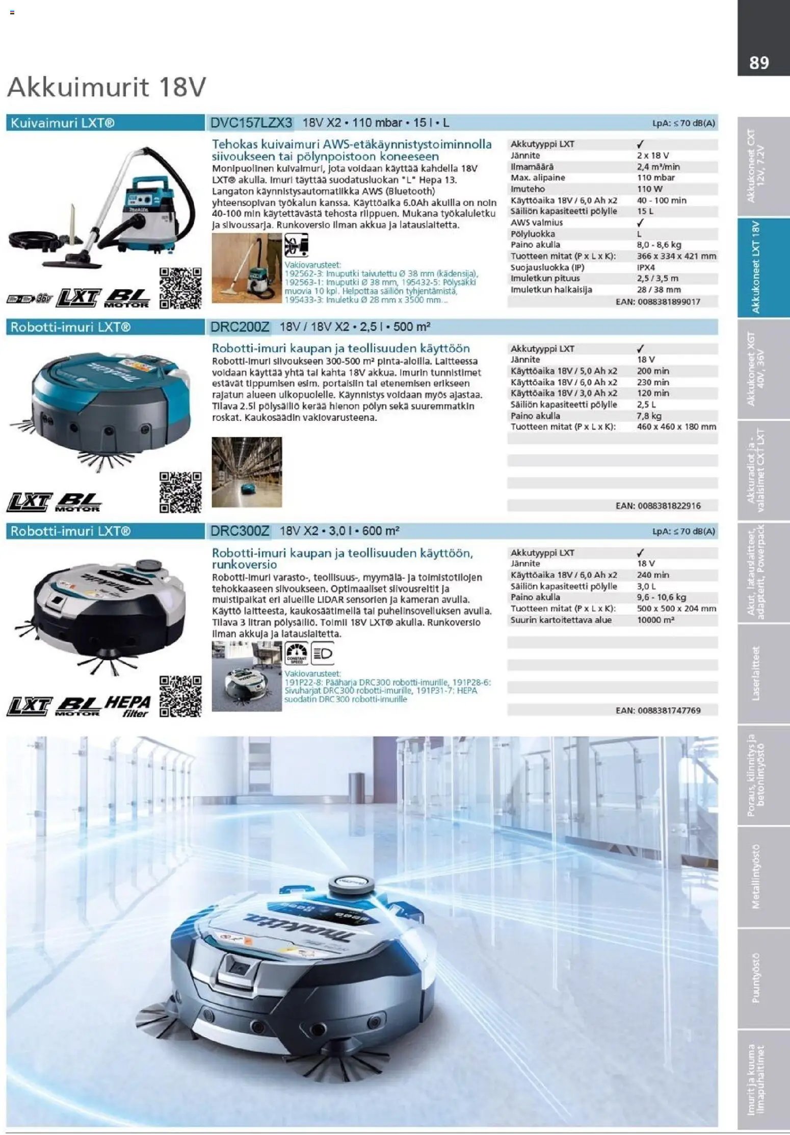 Makita - Tuoteluettelo 2026