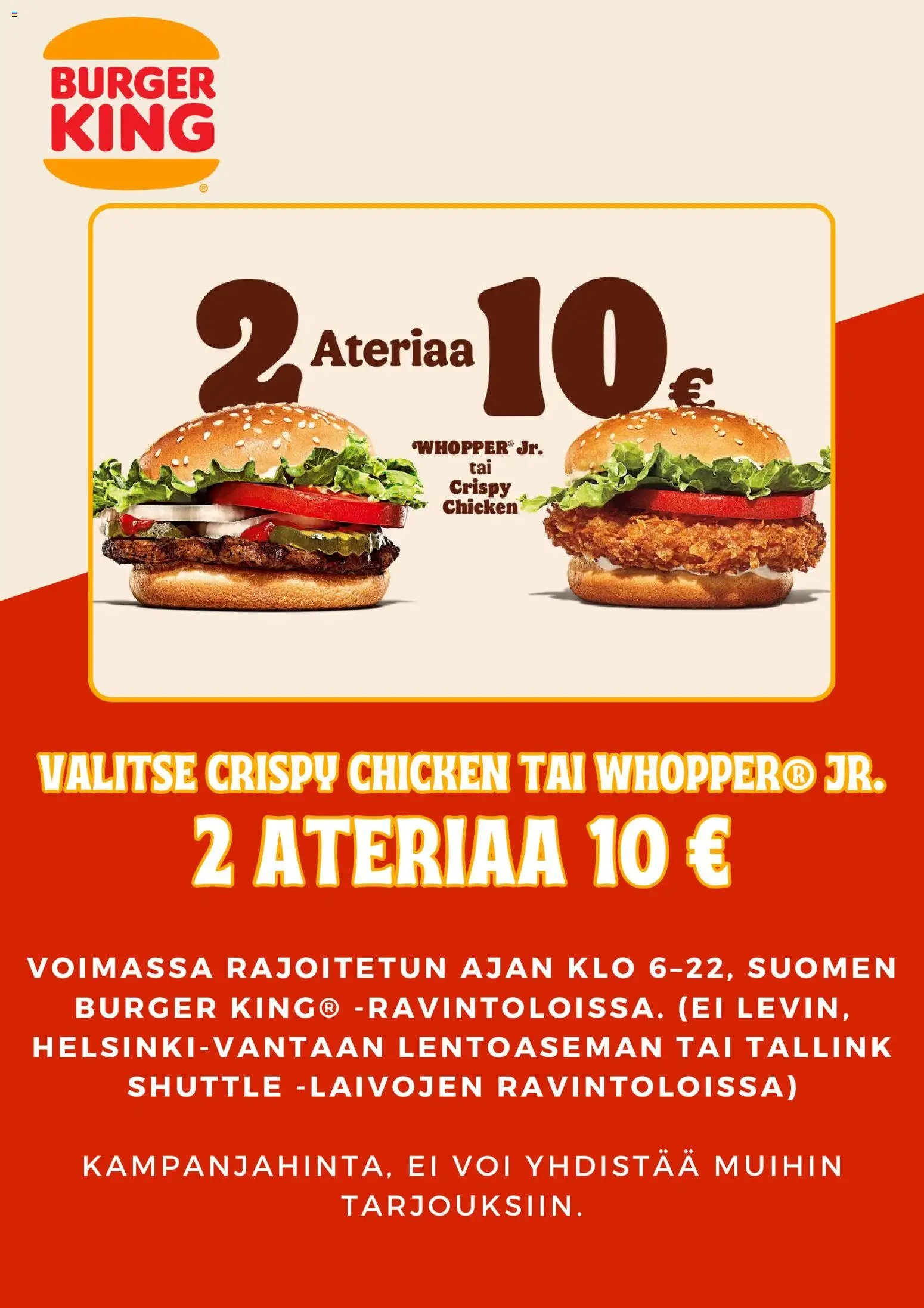 Burger King tarjoukset
