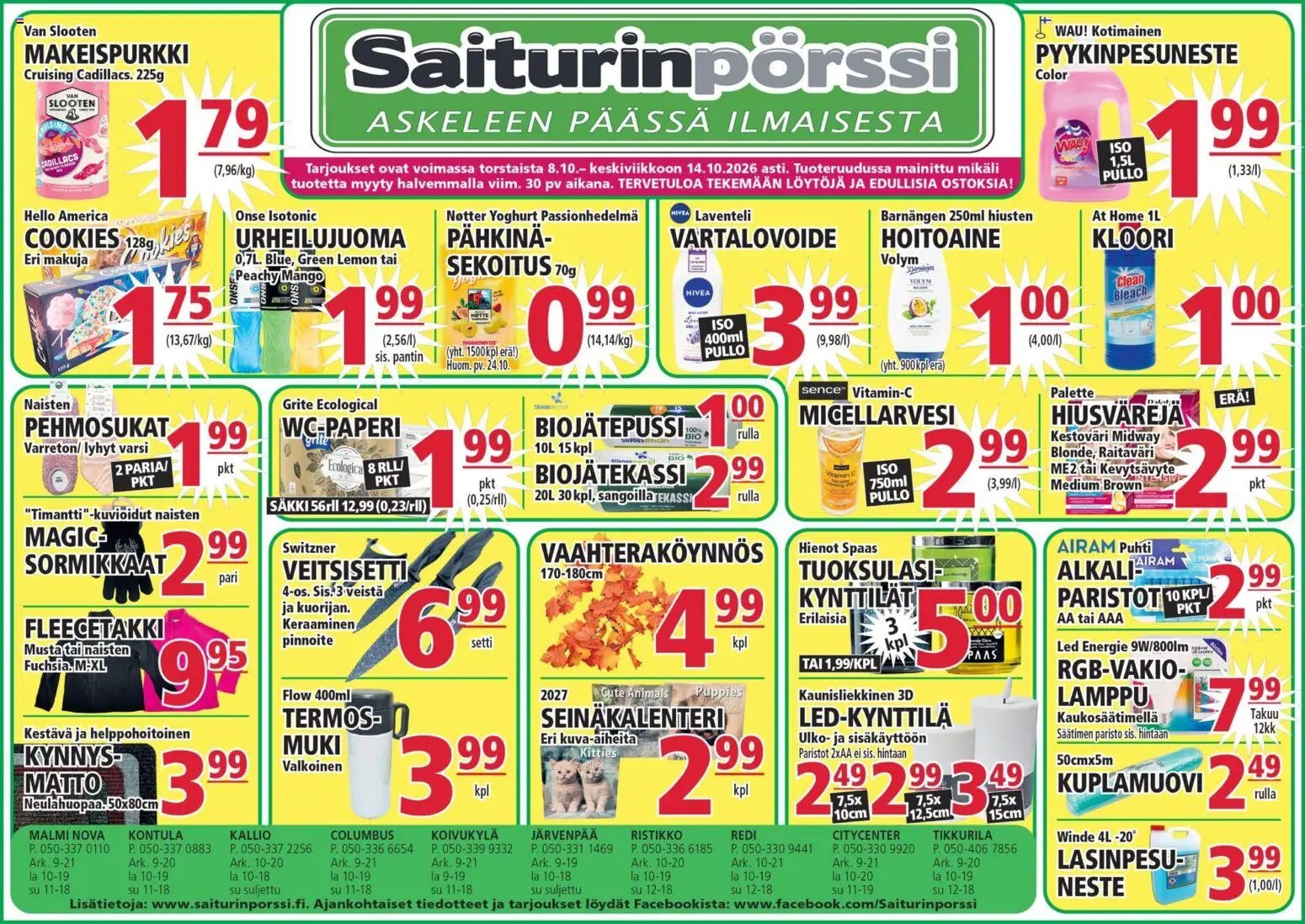 Saiturinpörssi tarjoukset