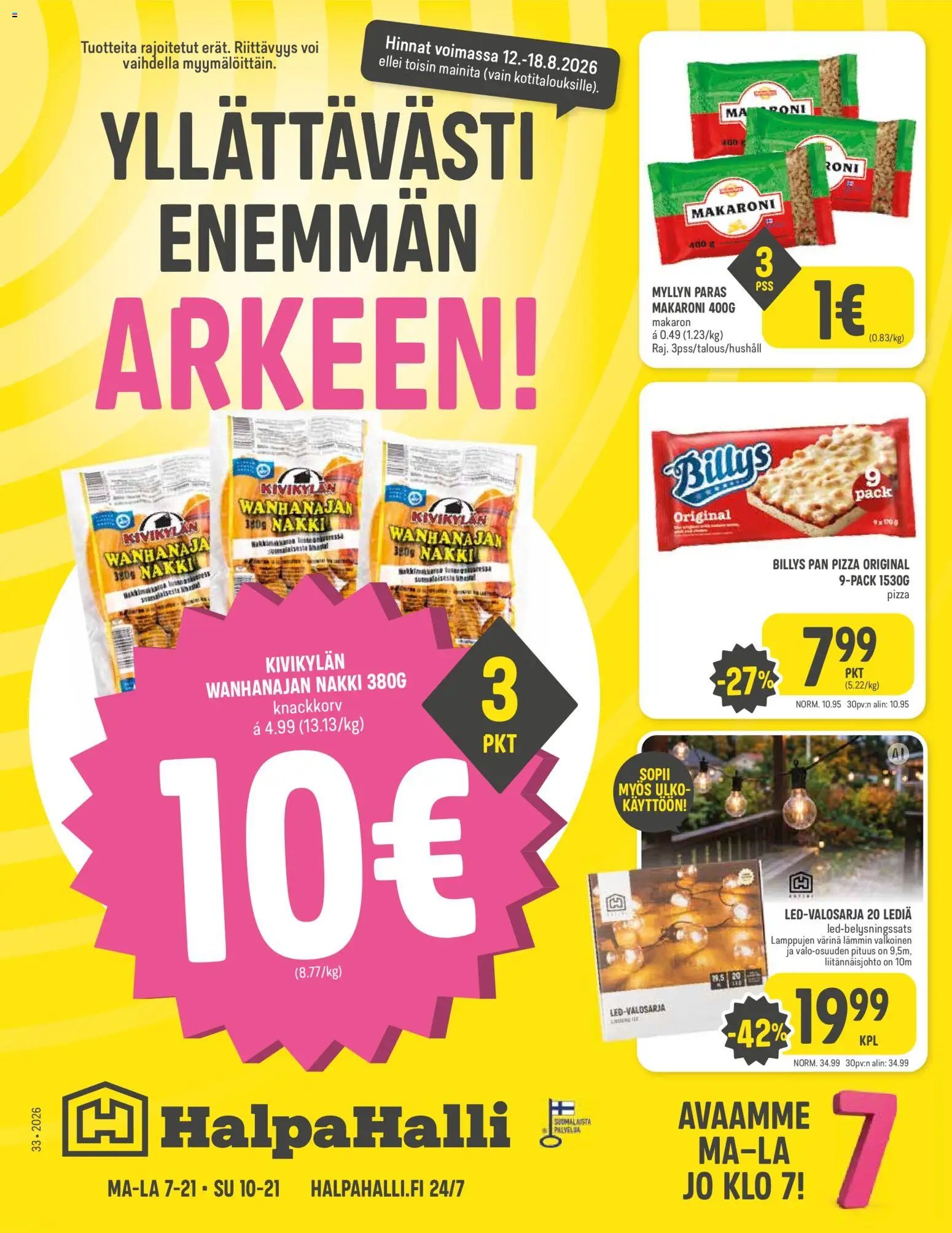 Halpa Halli tarjoukset