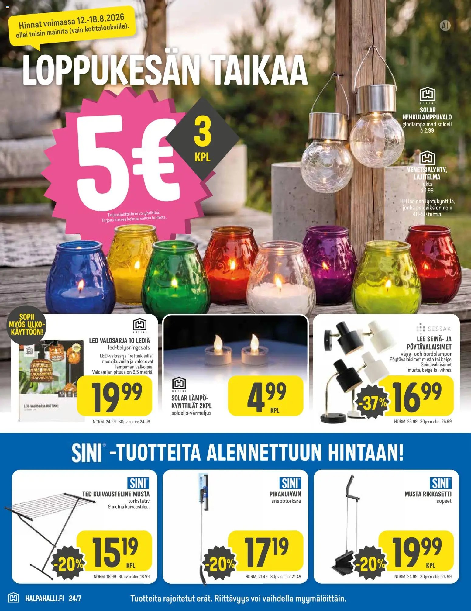 Halpa Halli tarjoukset