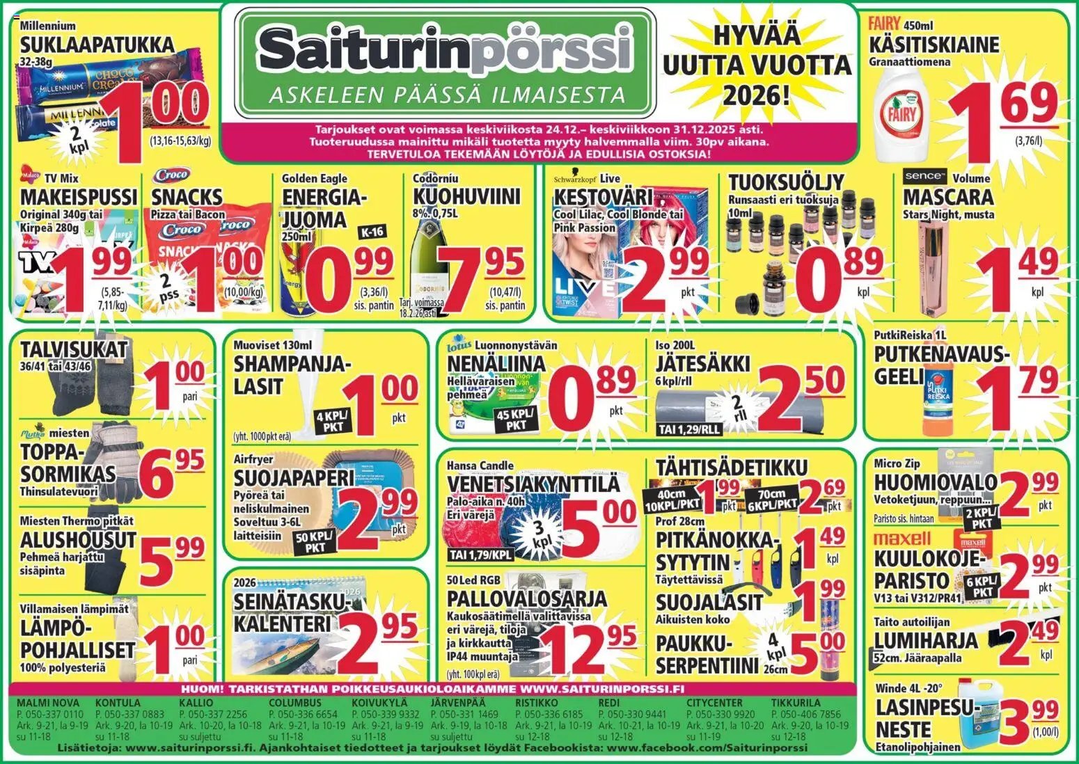 Saiturinpörssi tarjoukset