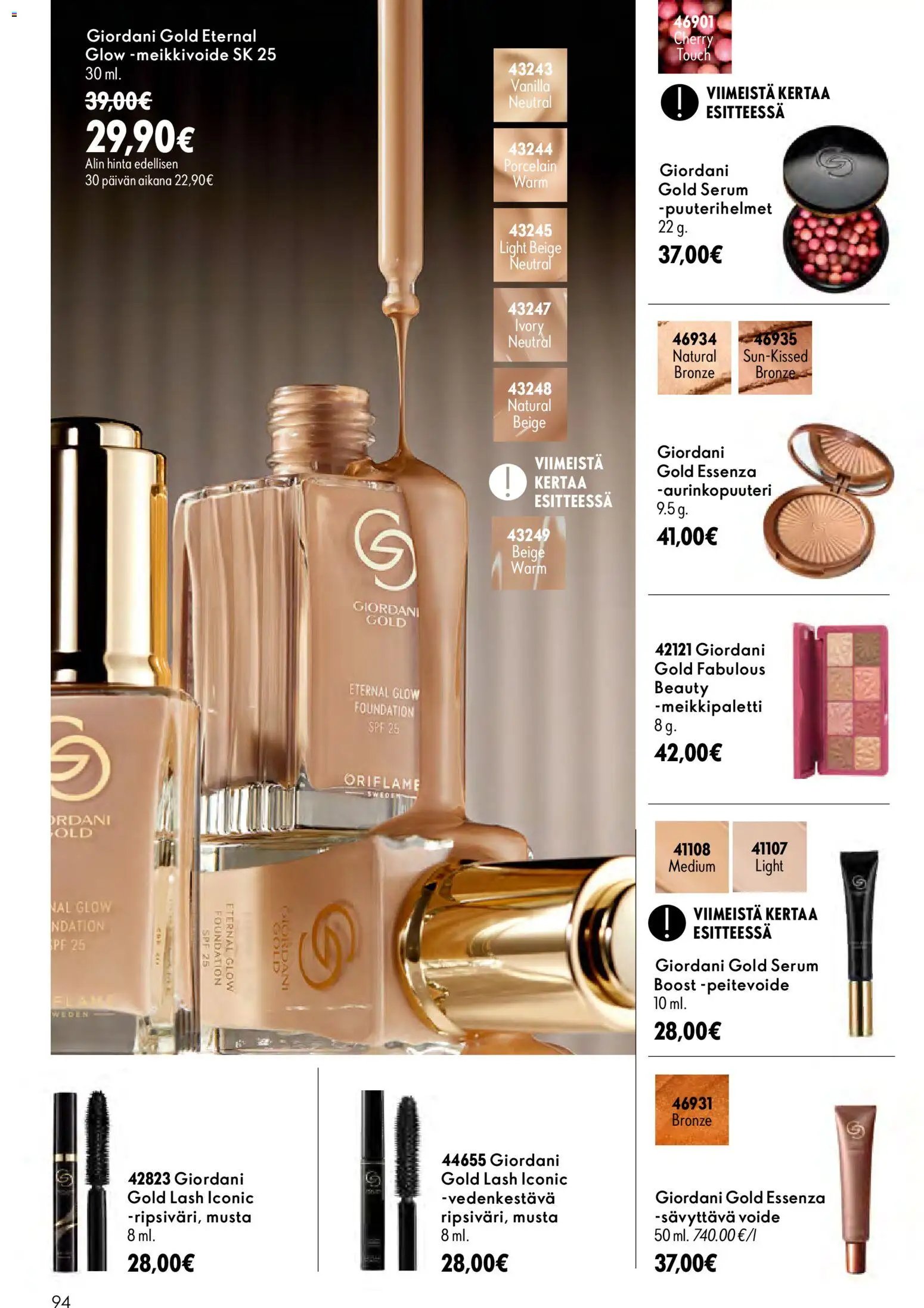 Oriflame tarjoukset
