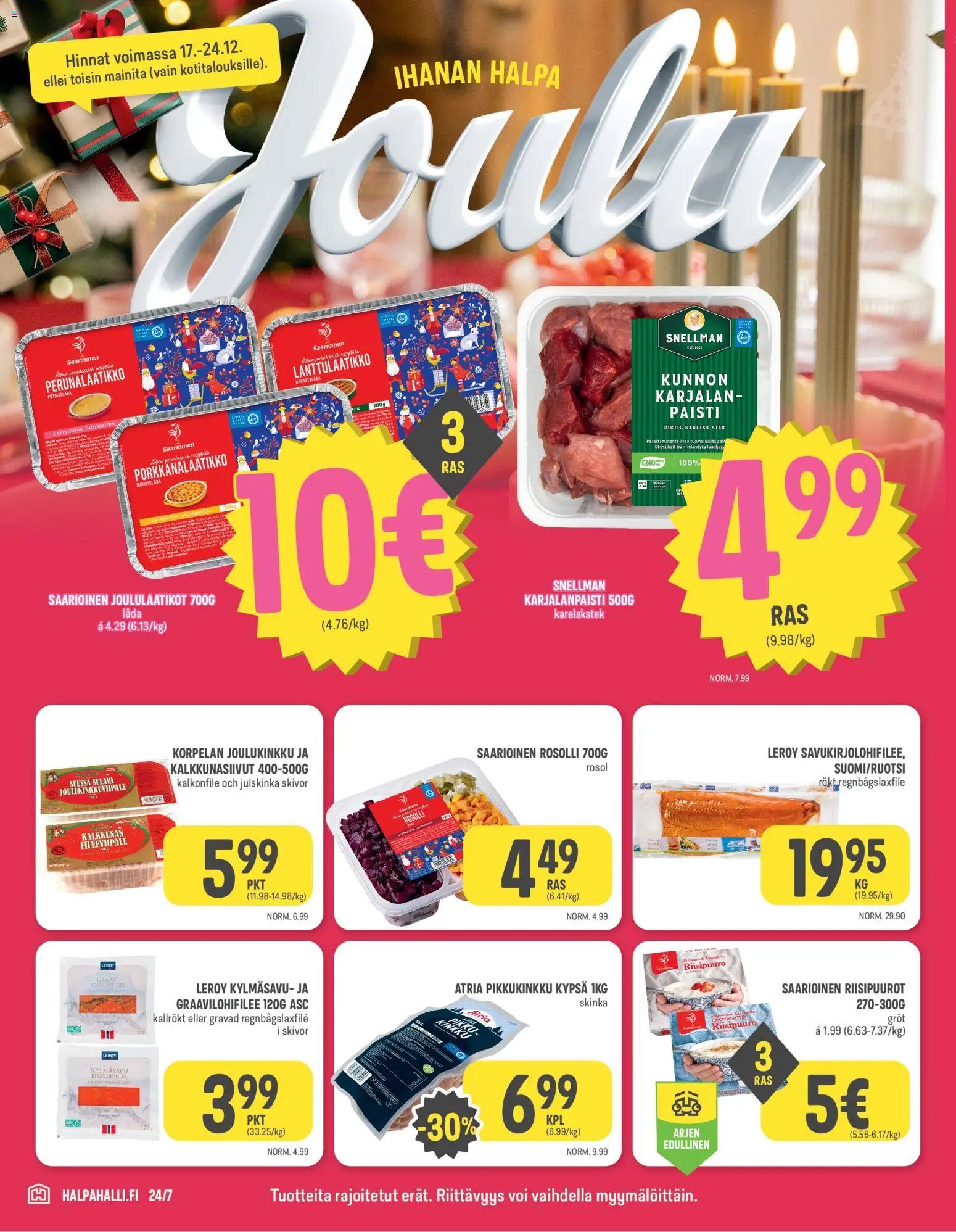 Halpa Halli tarjoukset