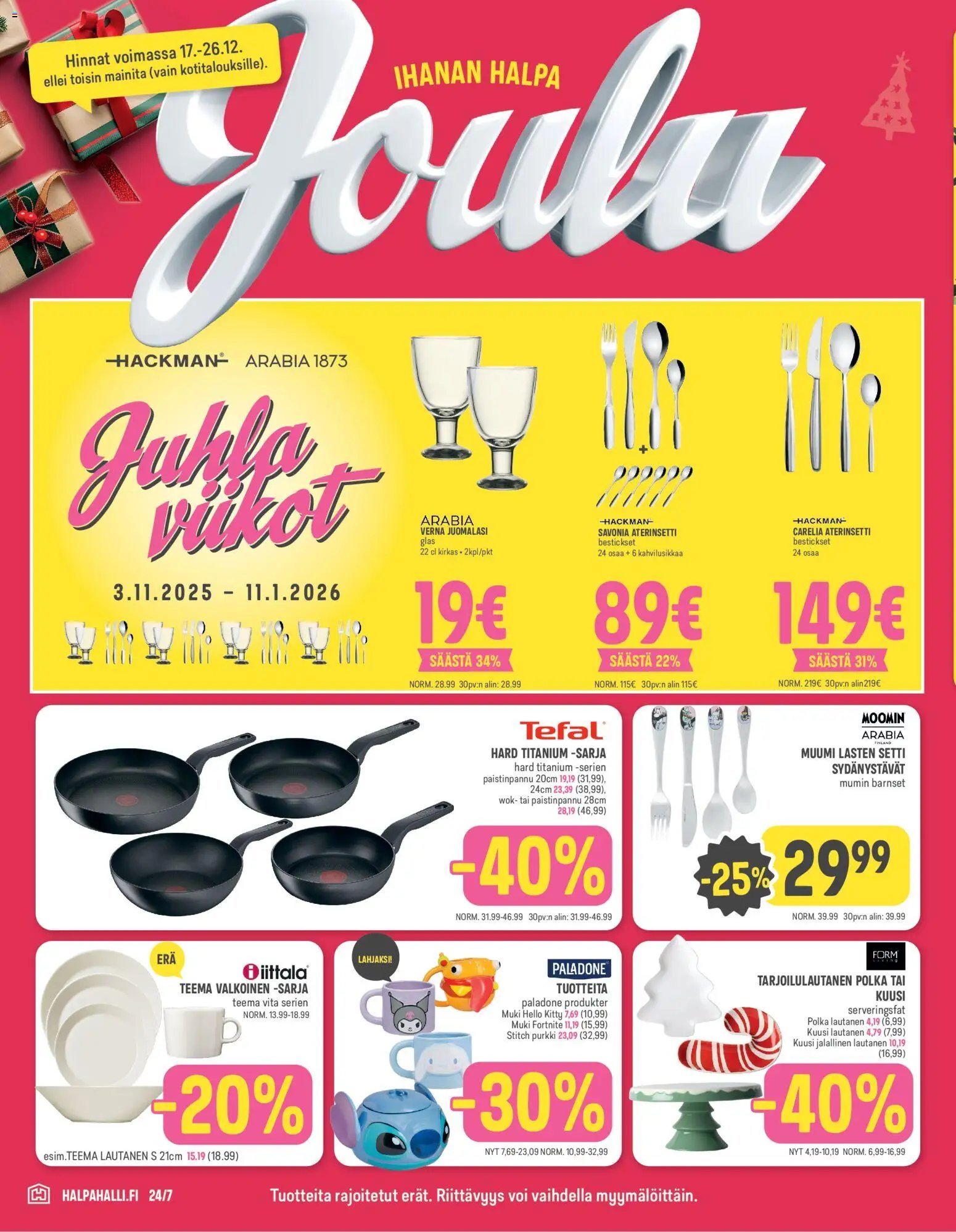 Halpa Halli tarjoukset