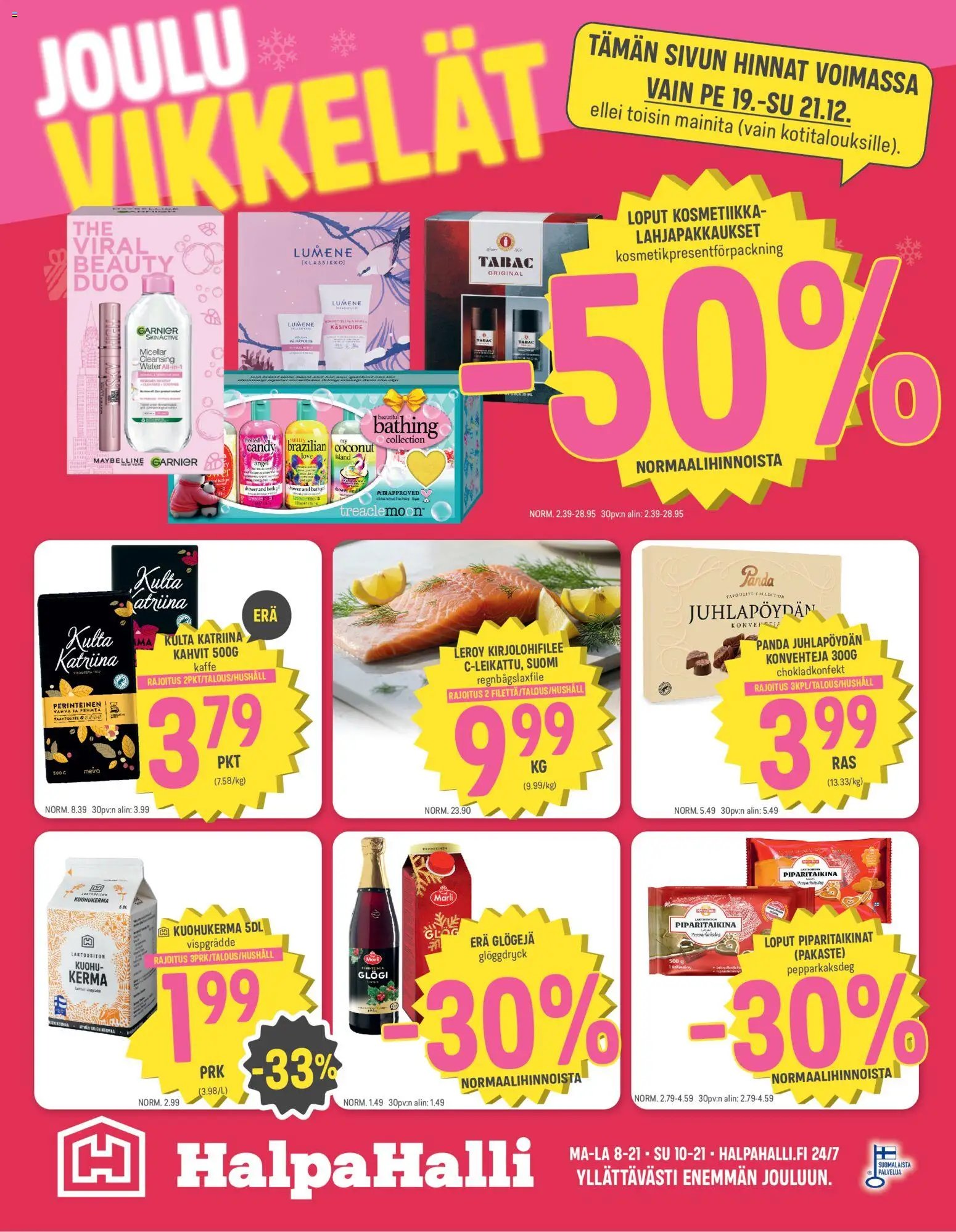 Halpa Halli tarjoukset