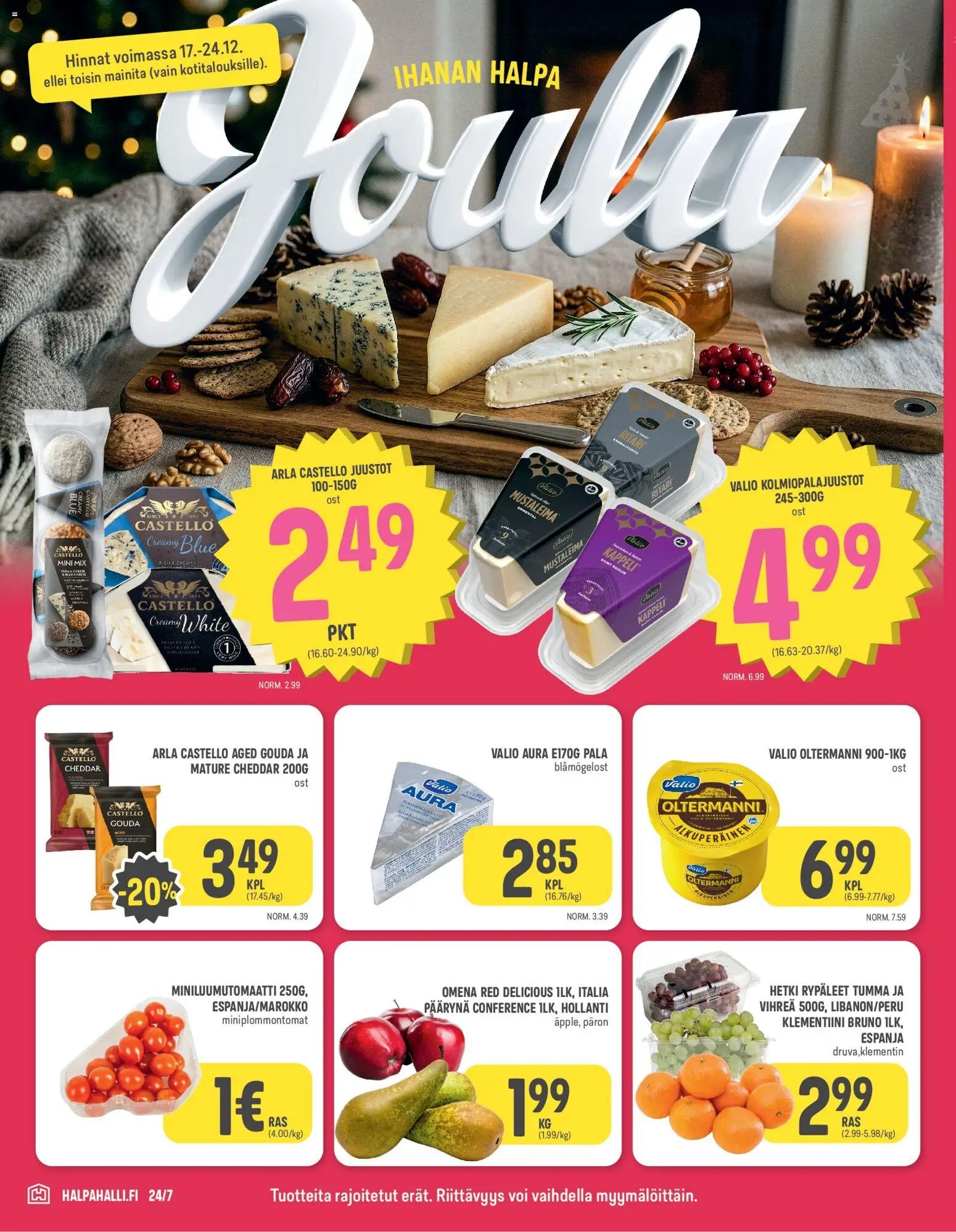 Halpa Halli tarjoukset