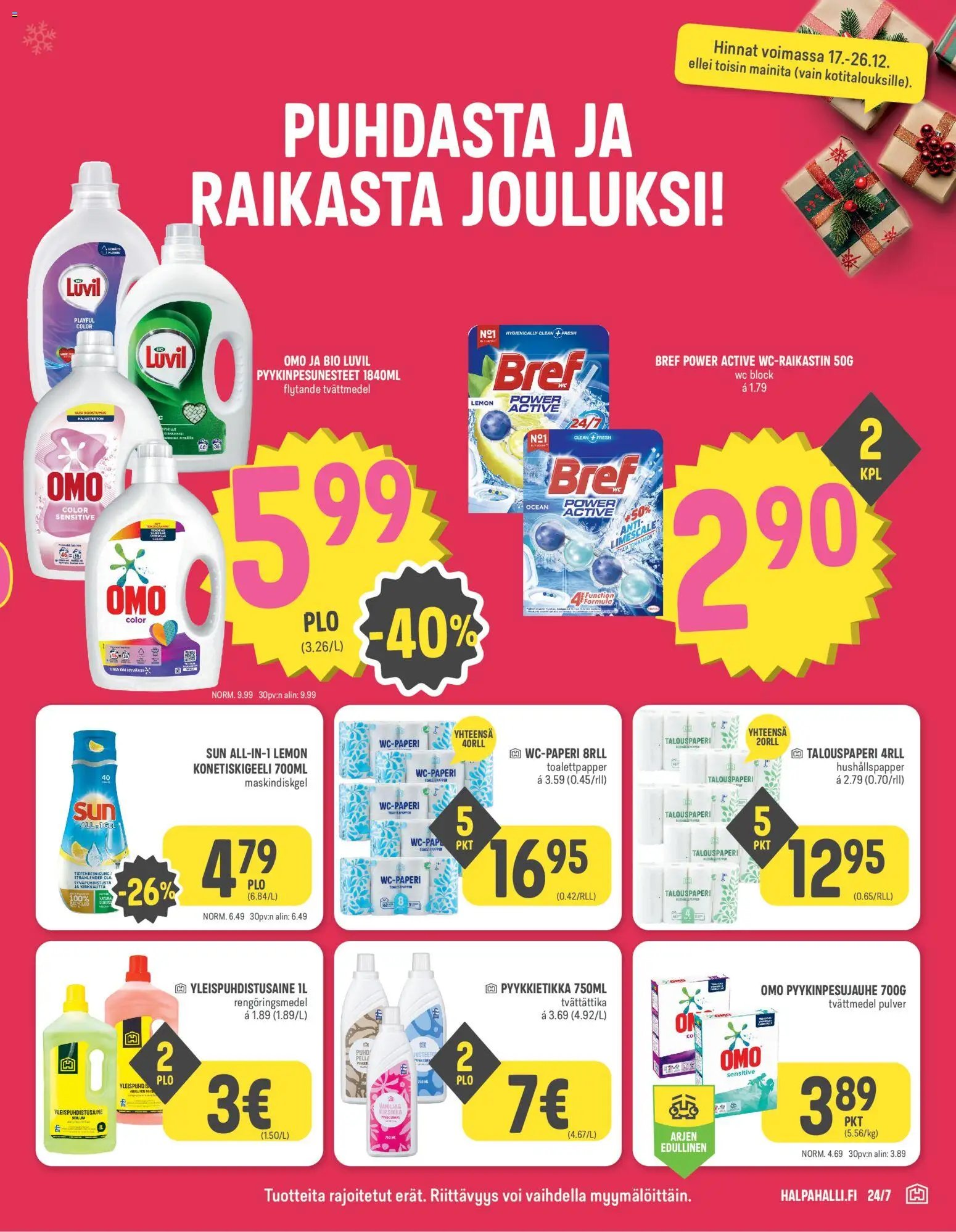 Halpa Halli tarjoukset