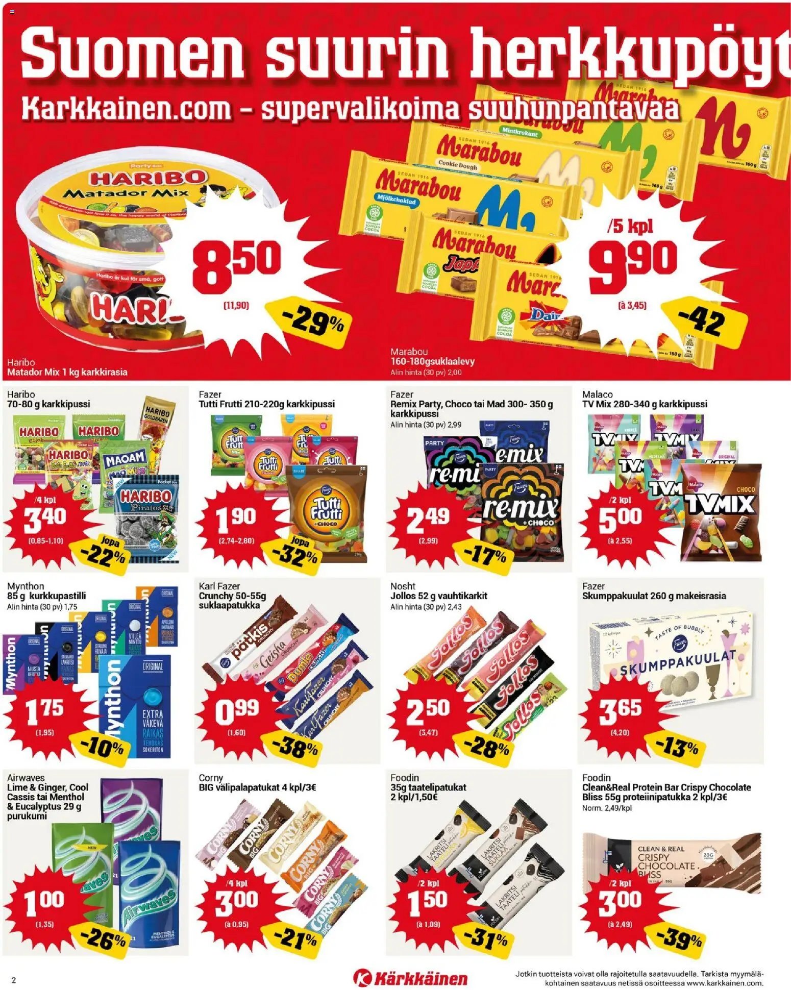 Kärkkäinen tarjoukset