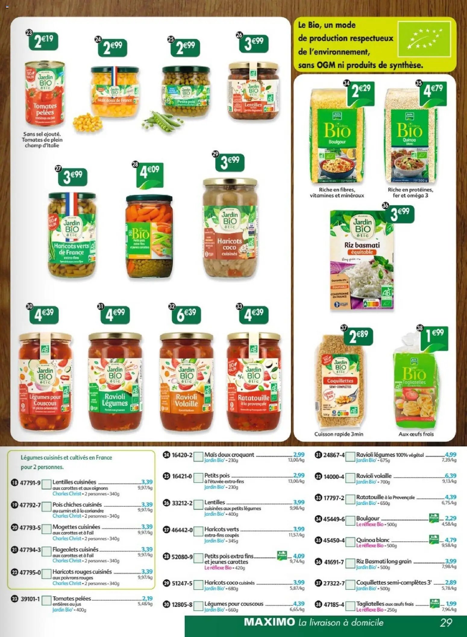Maximo catalogue epicerie