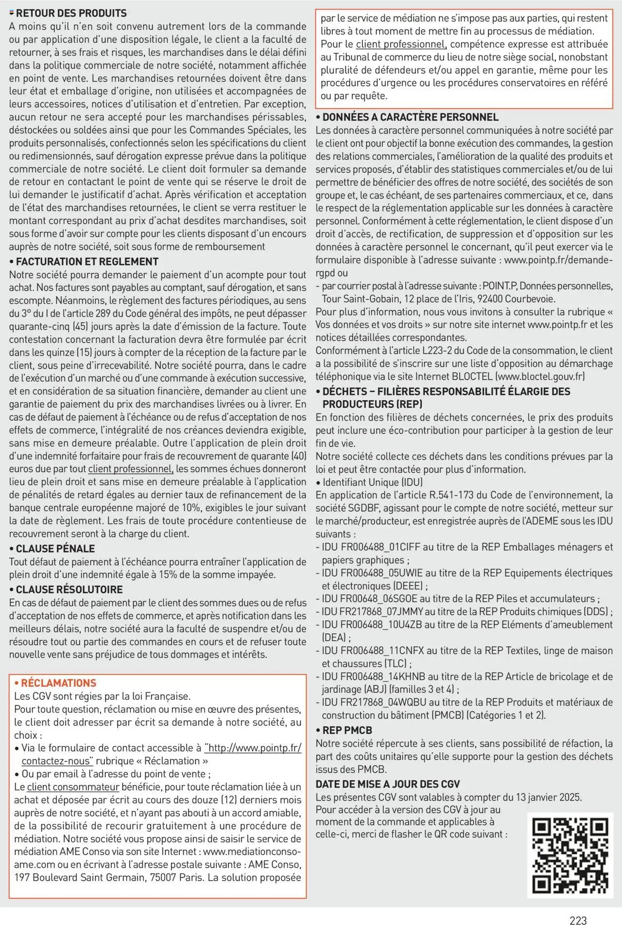 Point.P catalogue Aménagement extérieur 2025 (2025-07-11 - 2025-12-31)