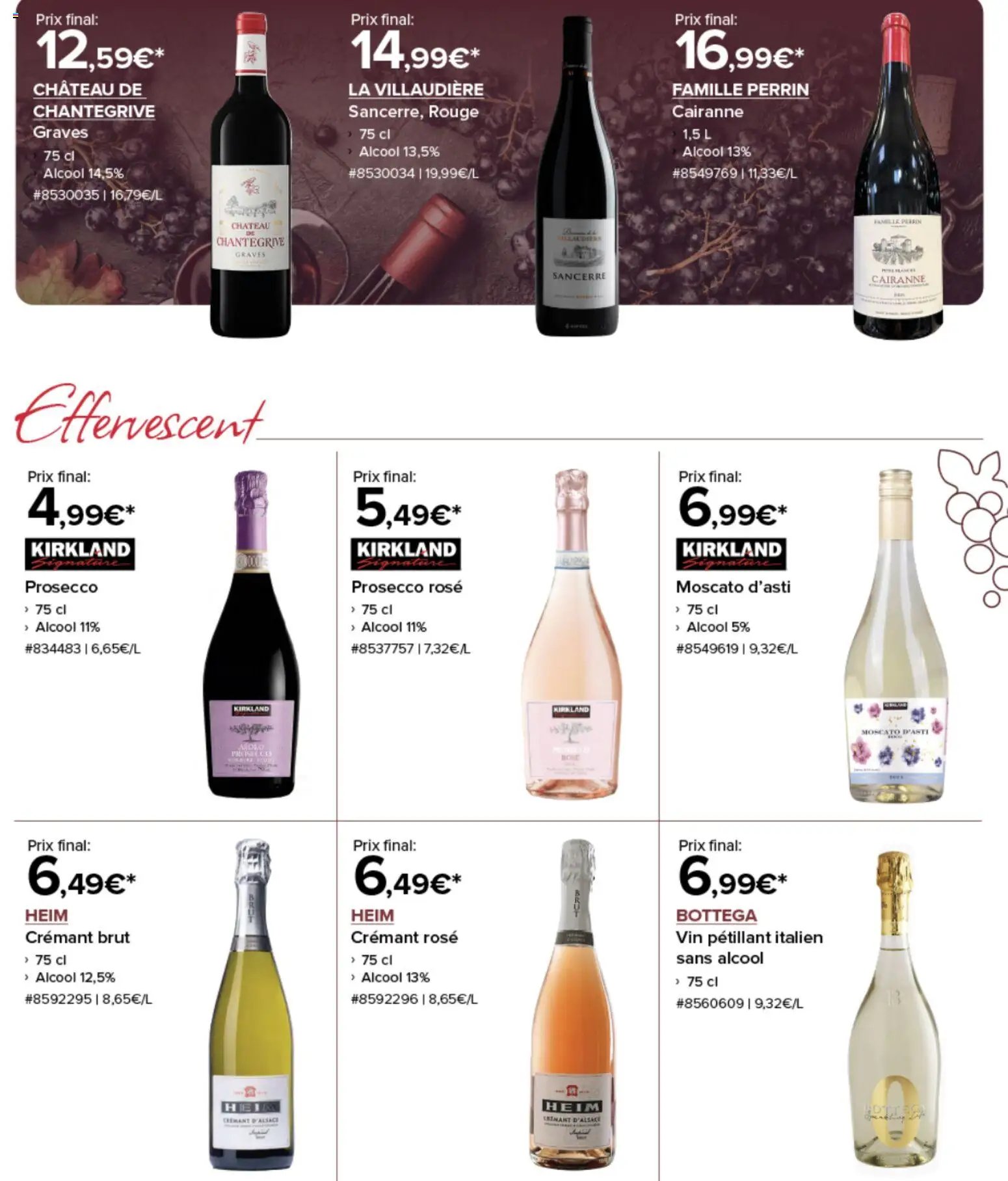 Costco Foire aux vins Printemps 2026 (2026-04-09 - 2026-04-19)