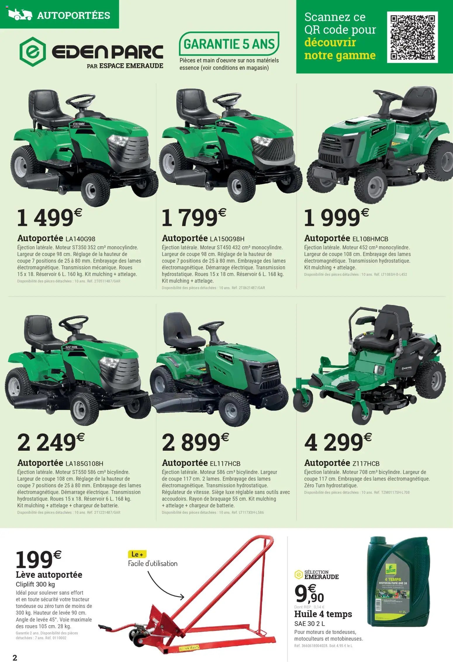 Espace Emeraude Catalogue spécial motoculture - 2026