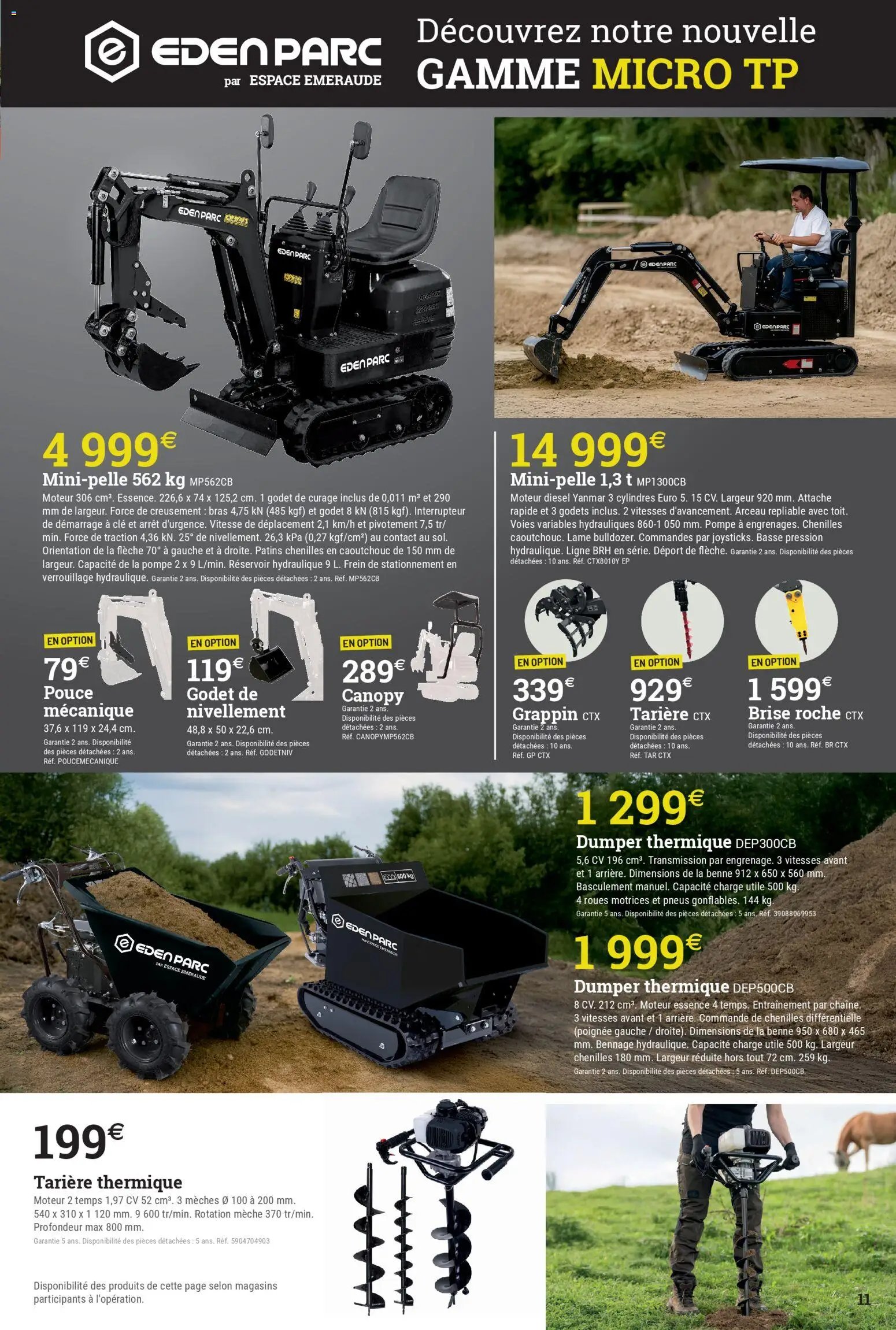 Espace Emeraude Catalogue spécial motoculture - 2026