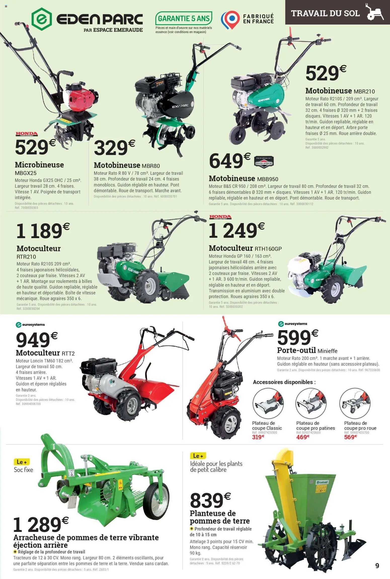 Espace Emeraude Catalogue spécial motoculture - 2026