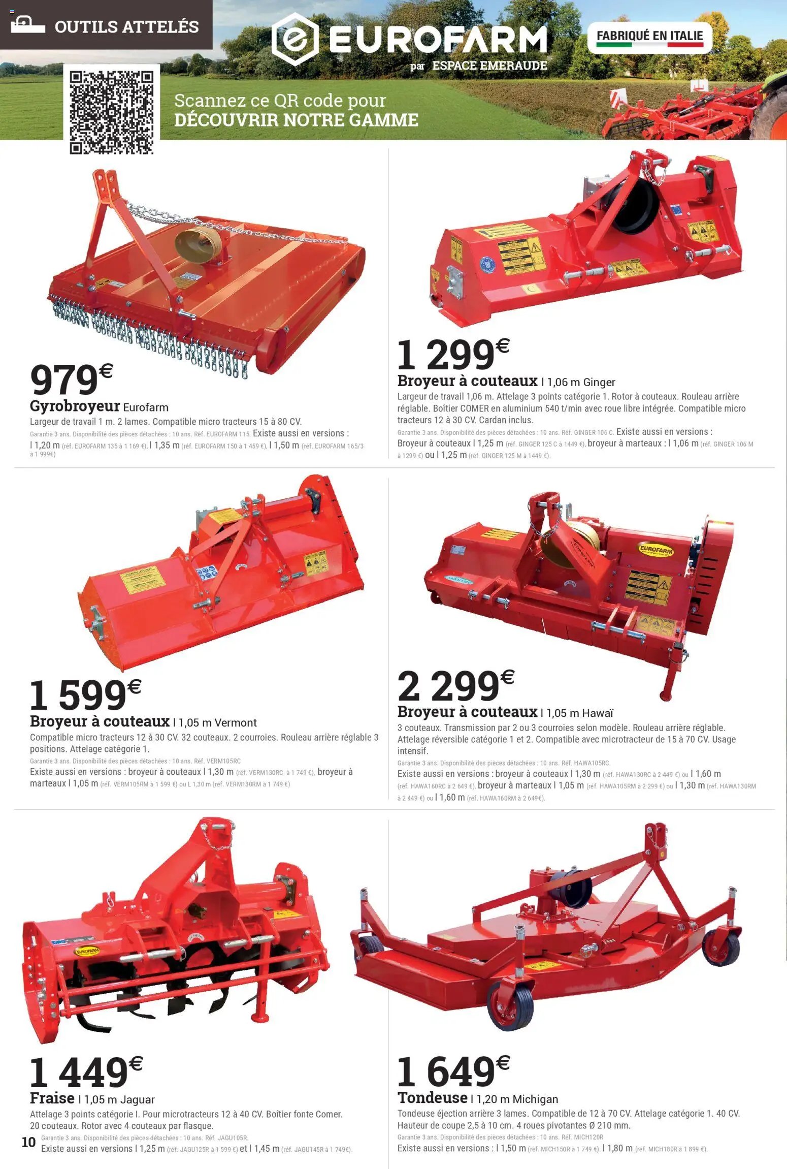 Espace Emeraude Catalogue spécial motoculture - 2026