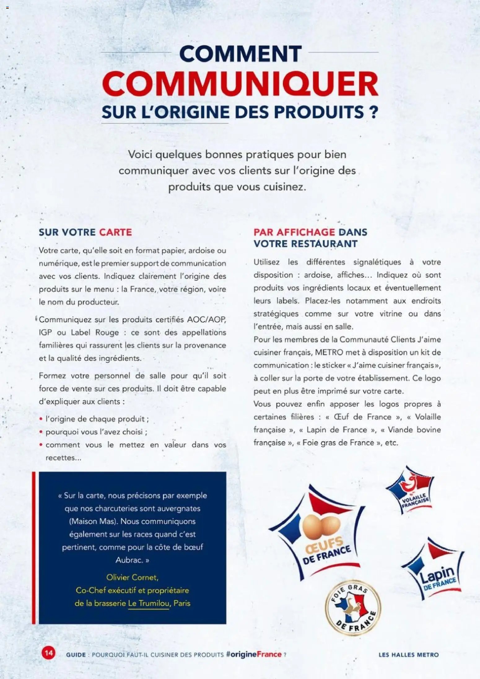 METRO - Guide Origine France