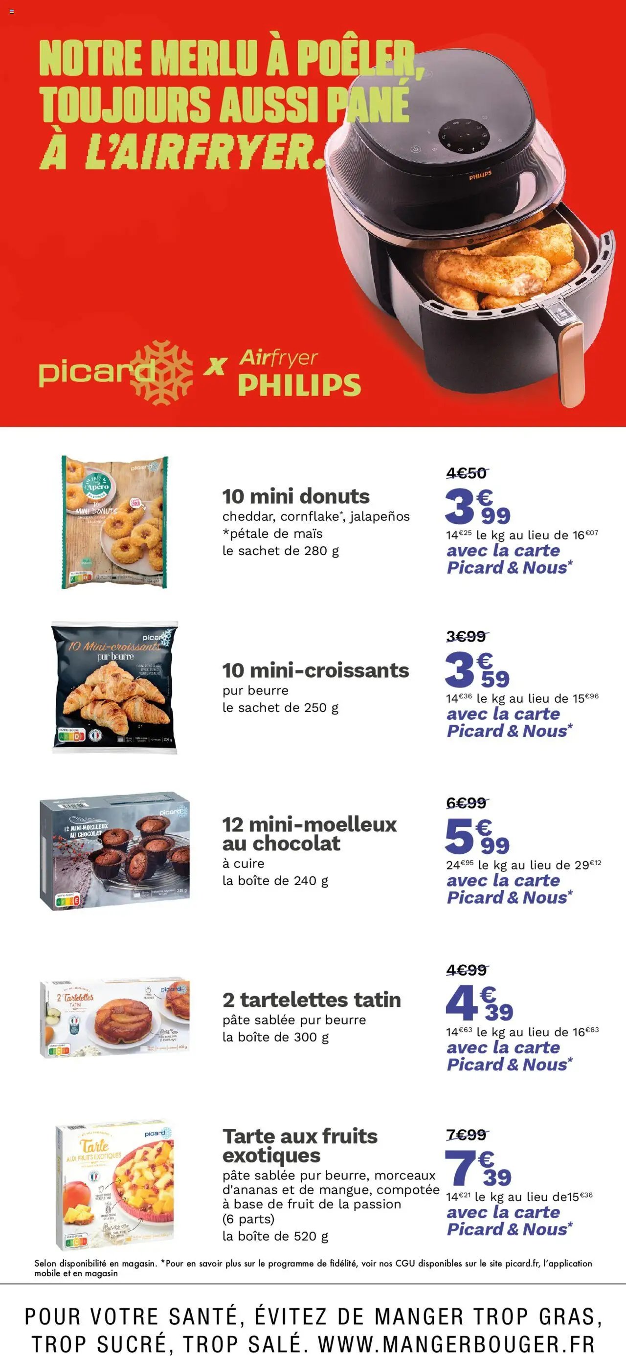 Picard Nos croissants au four toujours réussis, croustillants à l'Airfryer Philips (2025-10-13 - 2025-10-26)