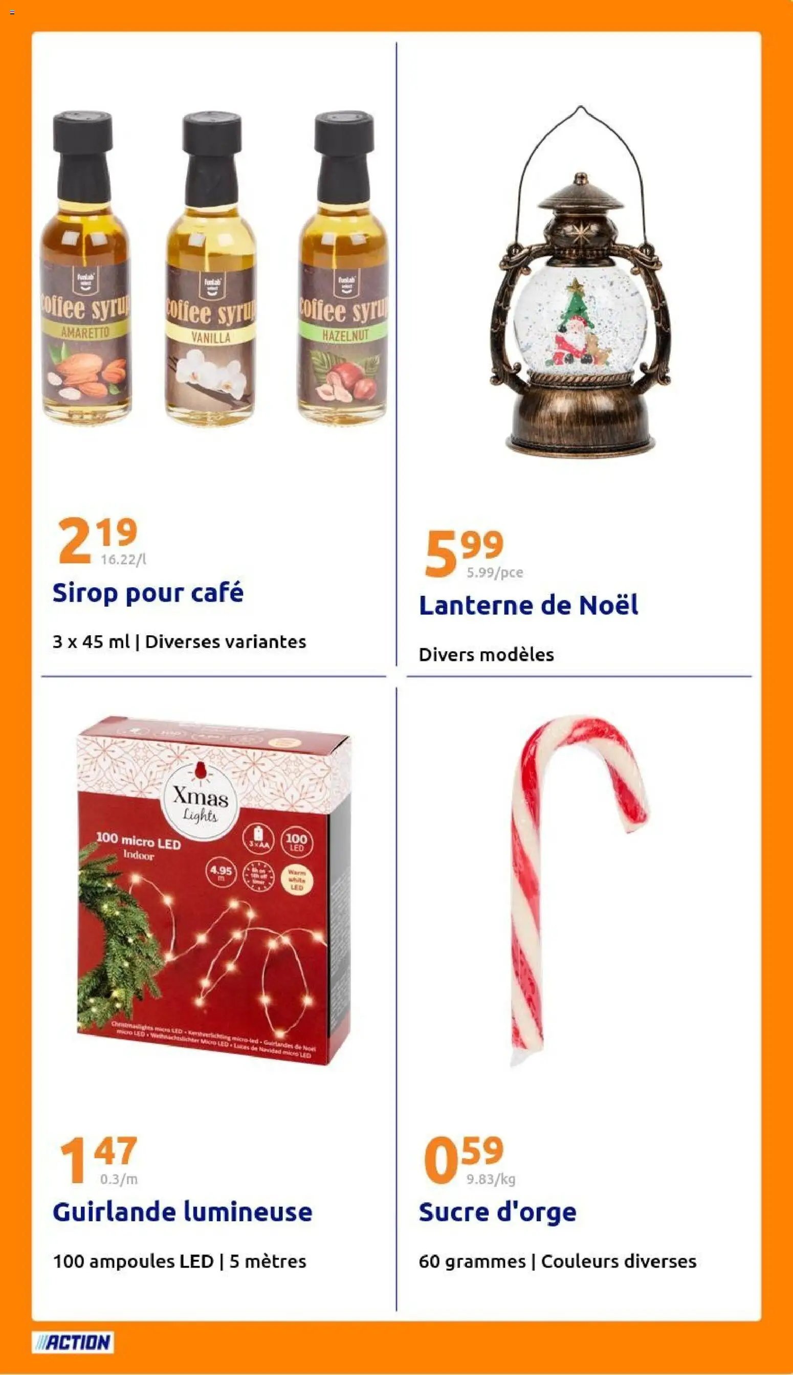 Action catalogue de la semaine 49