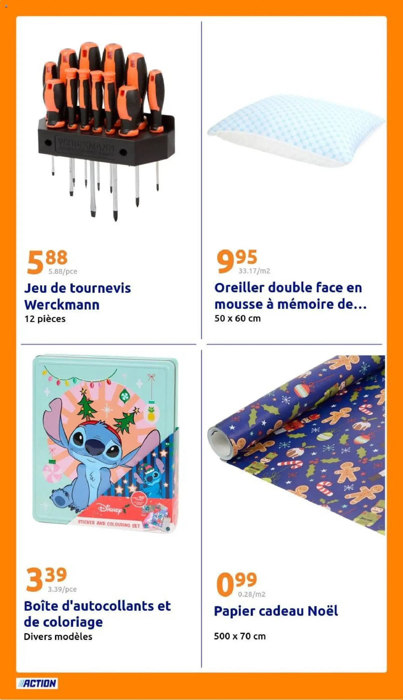 Action catalogue de la semaine 49