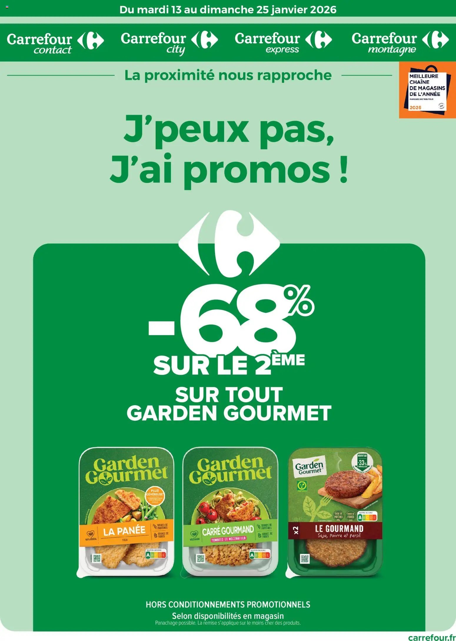 Carrefour contact J'peux pas, j'ai promos !