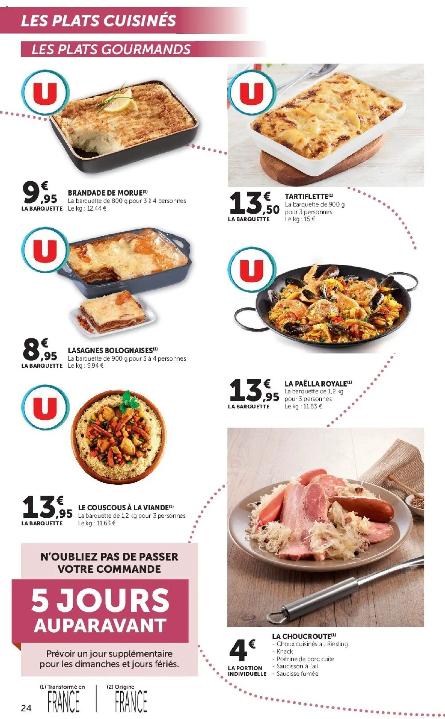 Super U - La carte Automne Hiver