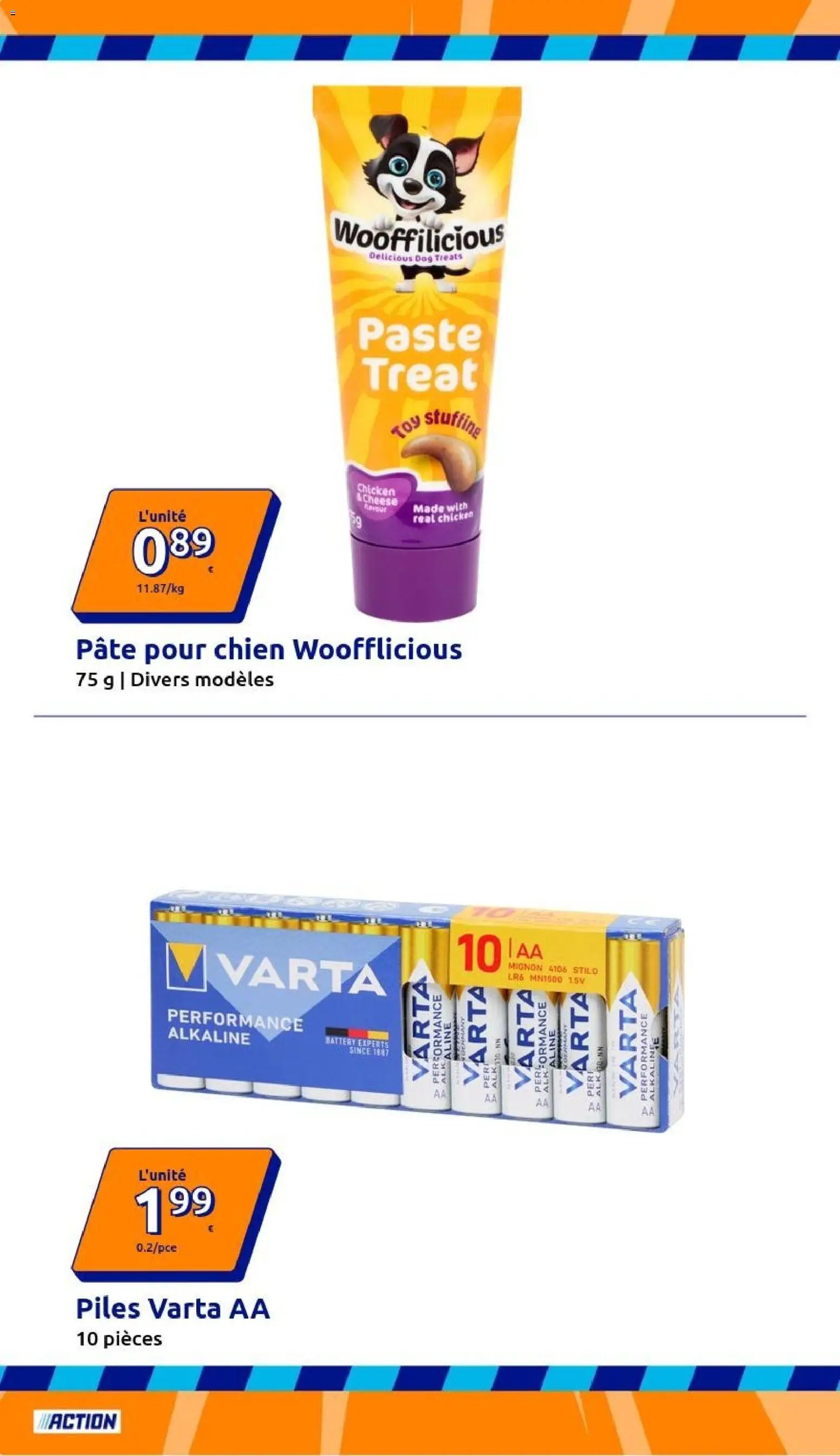 Action catalogue