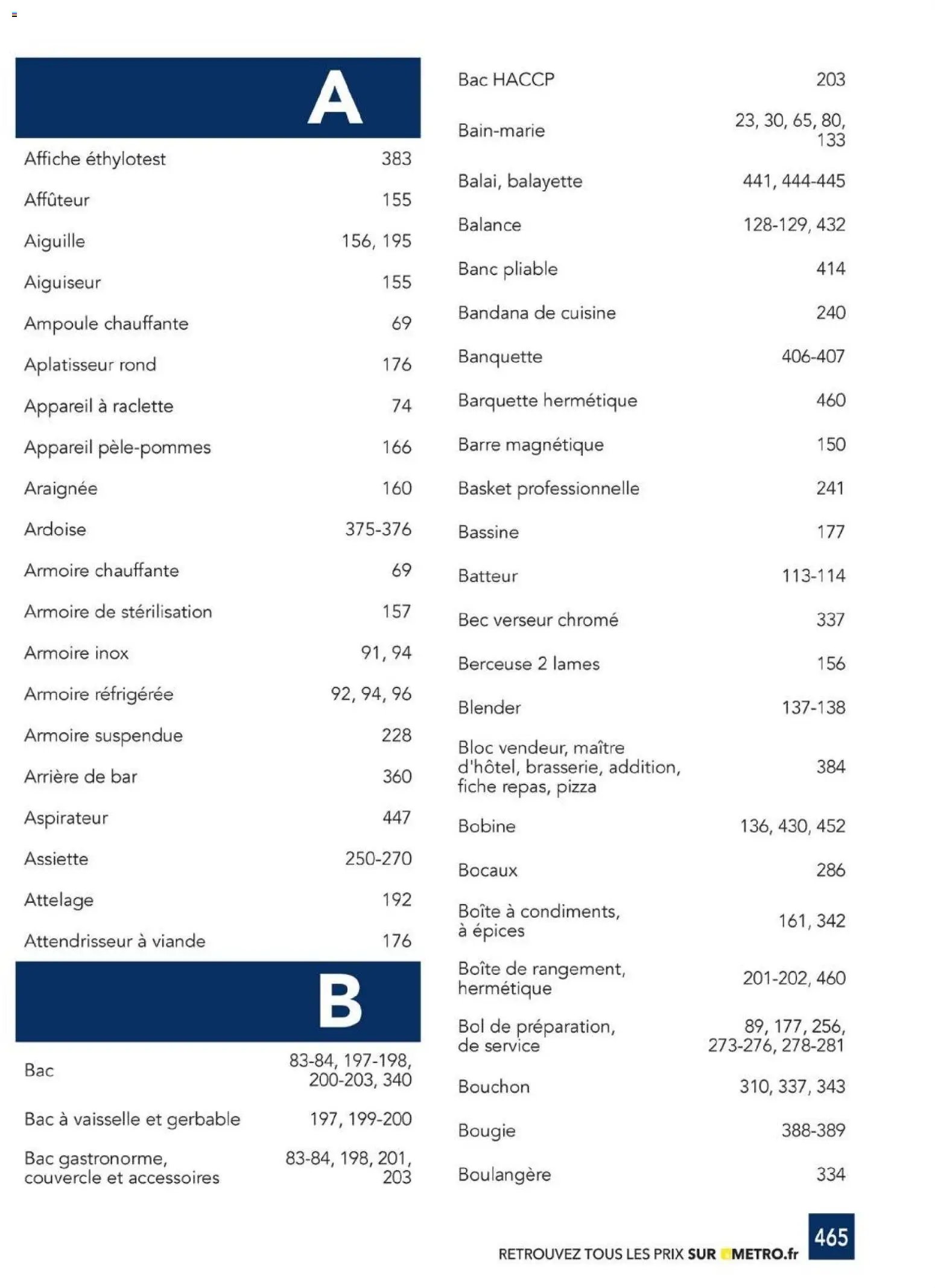 METRO - CHR Équipement (2025-01-01 - 2026-12-31)