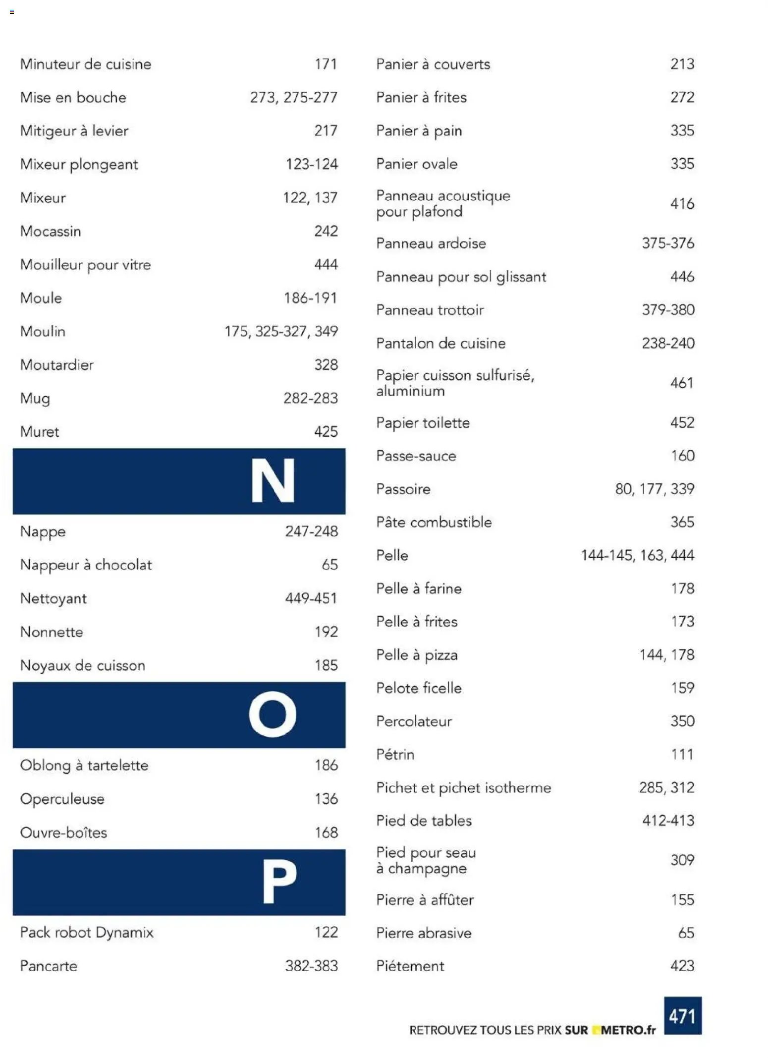 METRO - CHR Équipement (2025-01-01 - 2026-12-31)