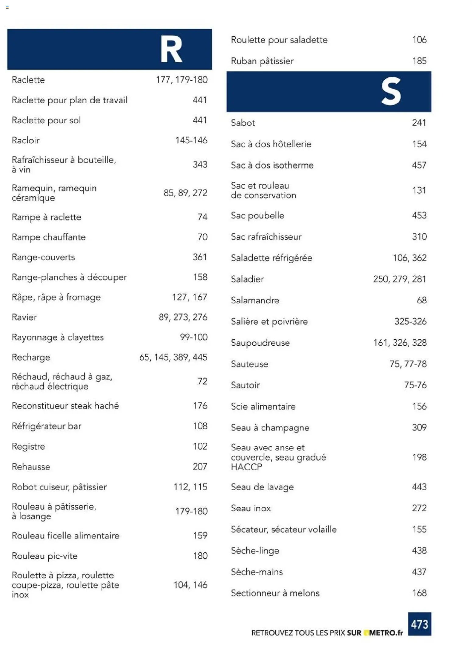 METRO - CHR Équipement