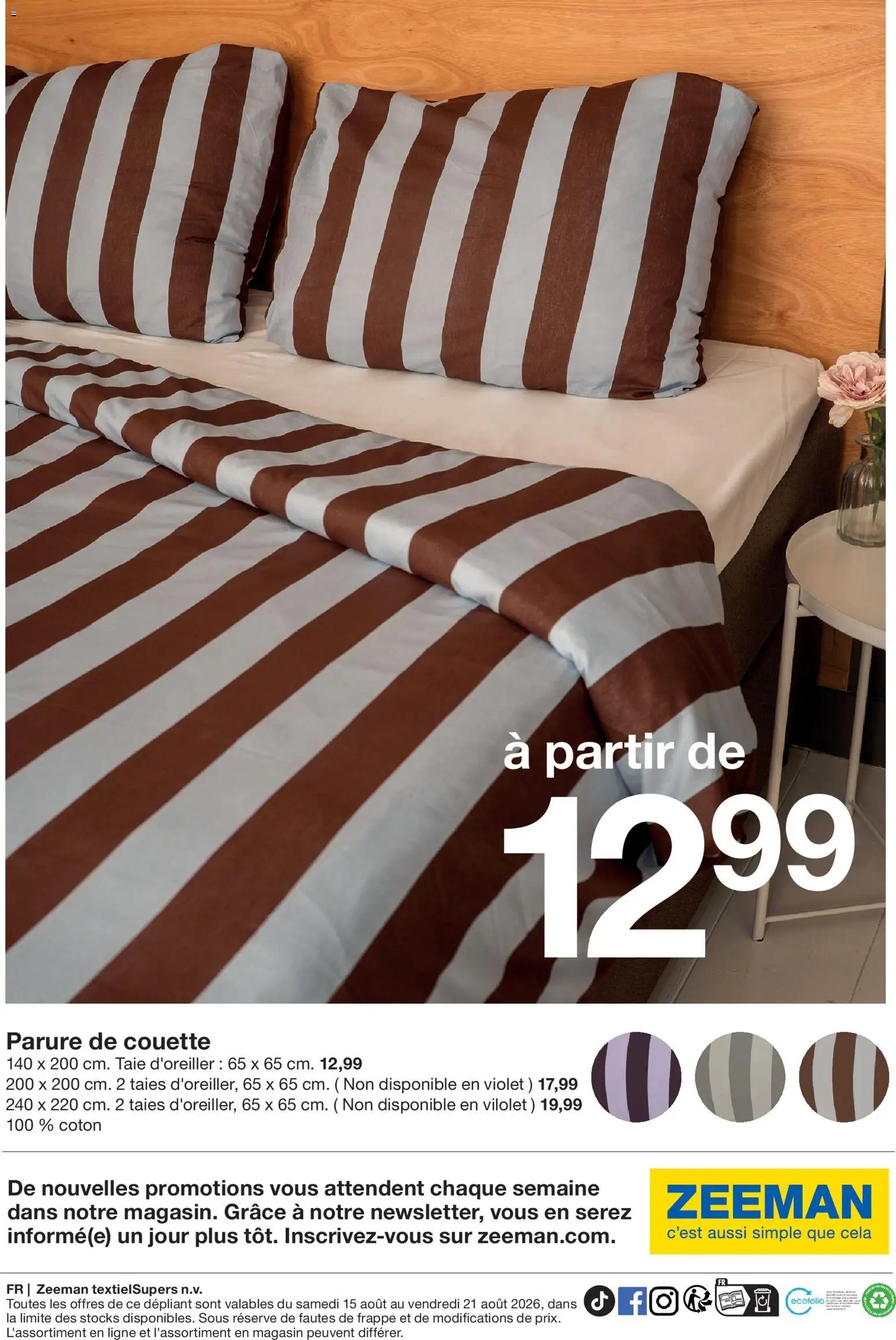 Zeeman Cette semaine