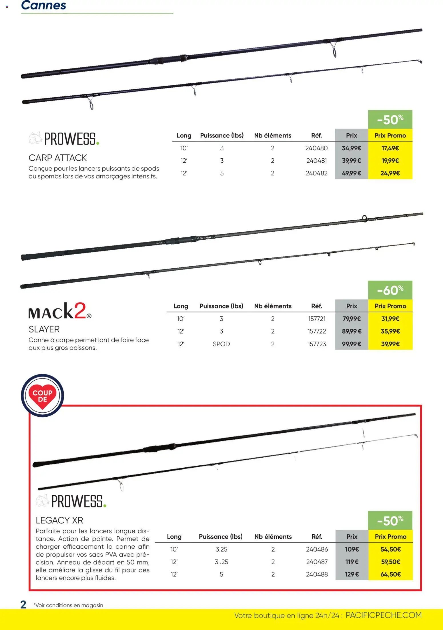 Pacific Pêche catalogue