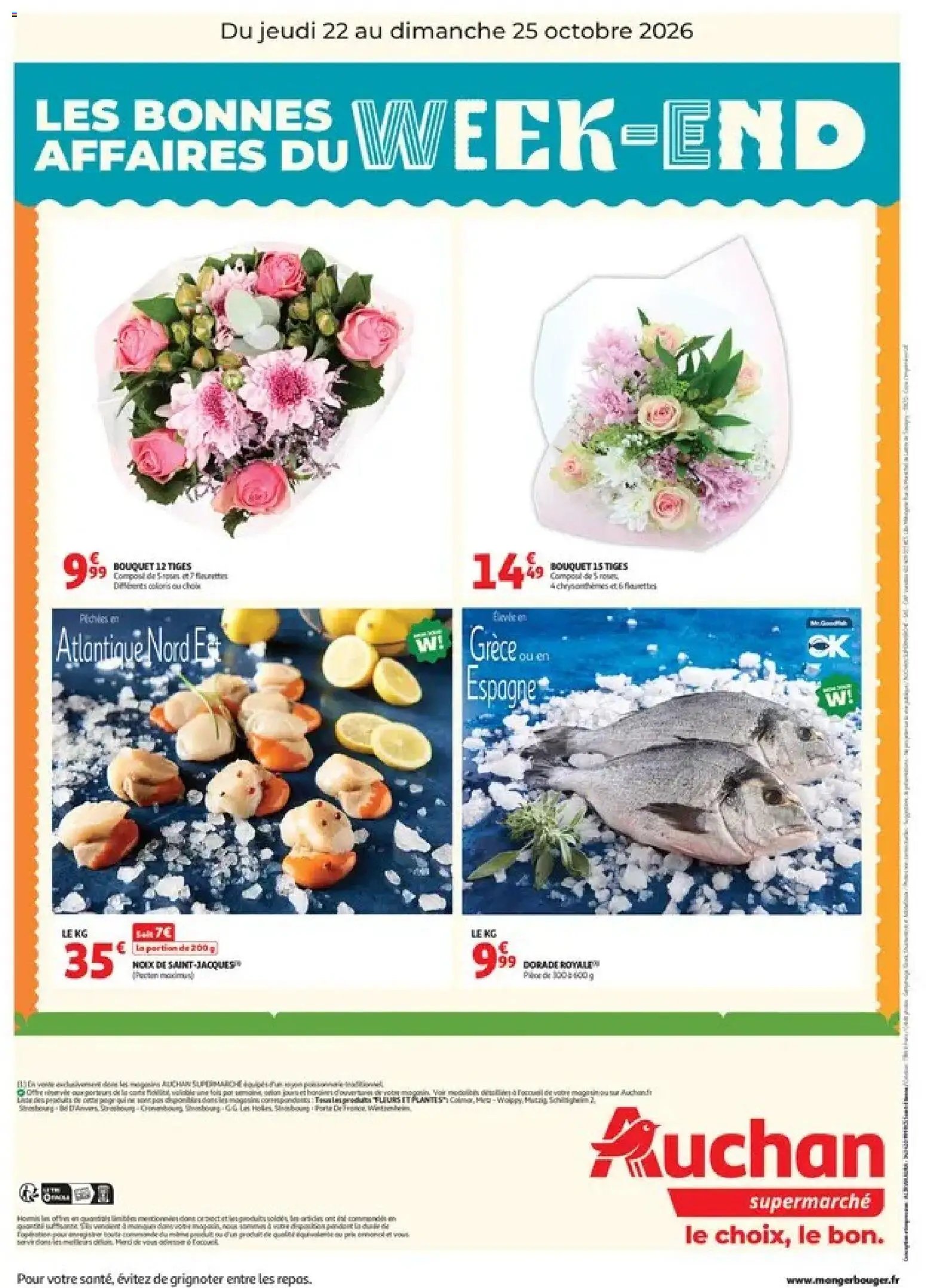 Auchan les bons plans du week-end dans votre super