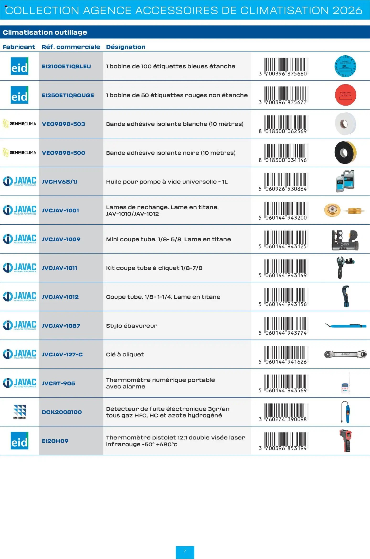 Rexel Brochure accessoires de climatisation